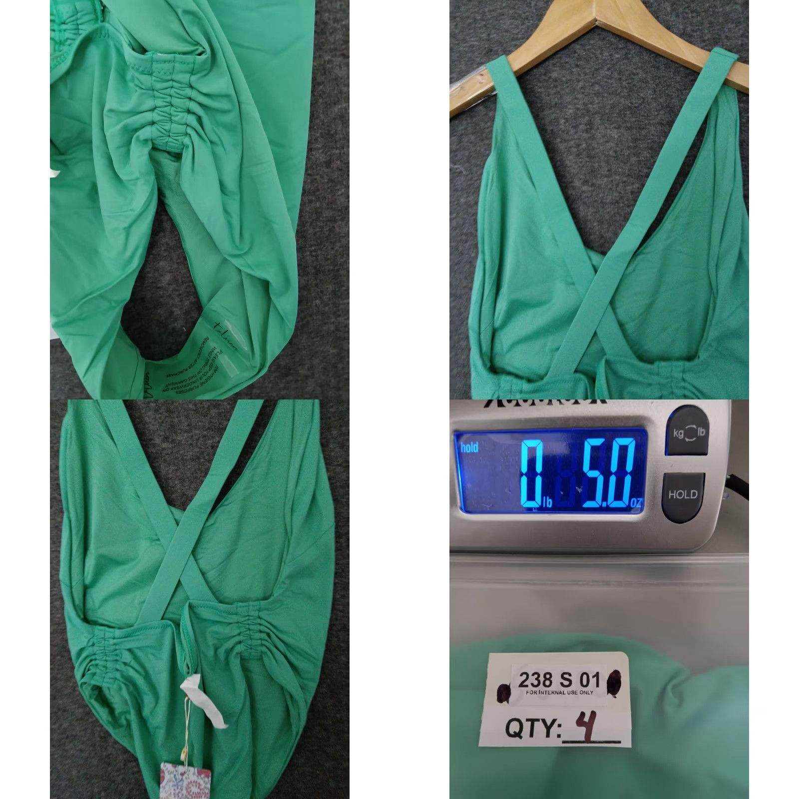 Vintage Toluca Swim One Piece Green Wide Strap Bathing Suit Swimsuit Size S Womens Beach Pattern: Solid, Nylon Spandex, One Piece, Hand Wash Only Size S / US 4 / IT 40 - 8 Thumbnail