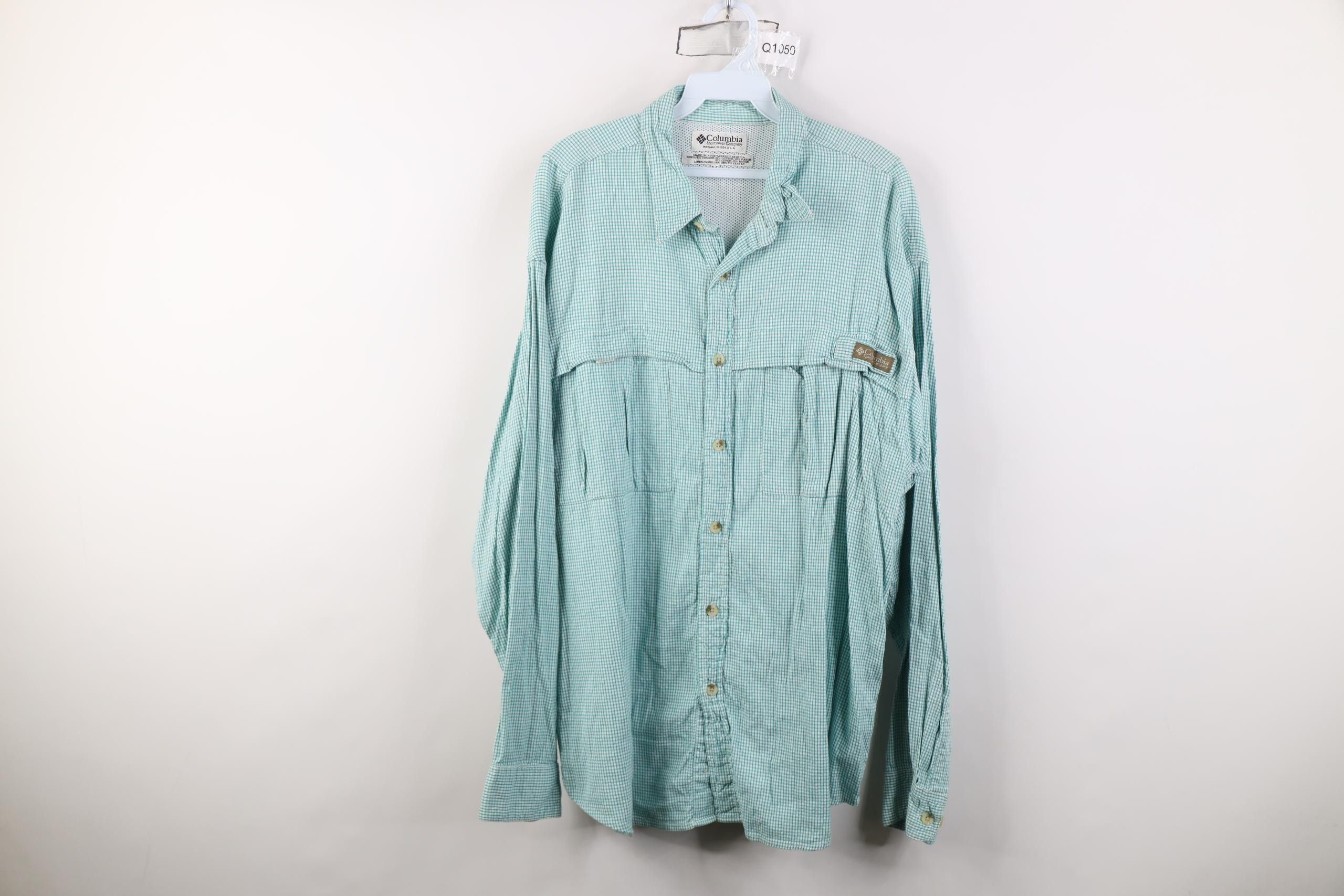Columbia Vintage 90s Y2K Columbia Flannel Collared Button Shirt Plaid Size US M / EU 48-50 / 2 - 1 Thumbnail