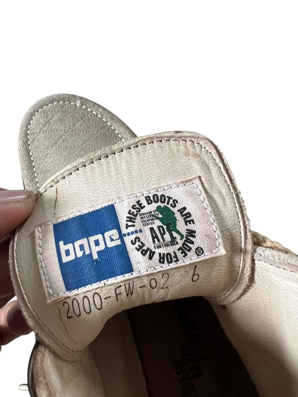 Bape FW2000 Bape Foot Soldier Boots Size US 7 / EU 40 - 8 Thumbnail