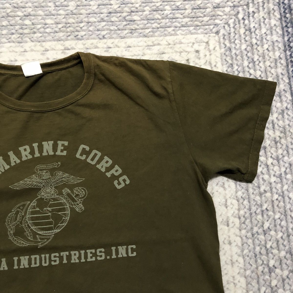 Alpha Industries × Army Of Me × Vintage Rare Sunfaded & Distressed Alpha Industries ‘US Marine’ Tees Size US XL / EU 56 / 4 - 3 Thumbnail