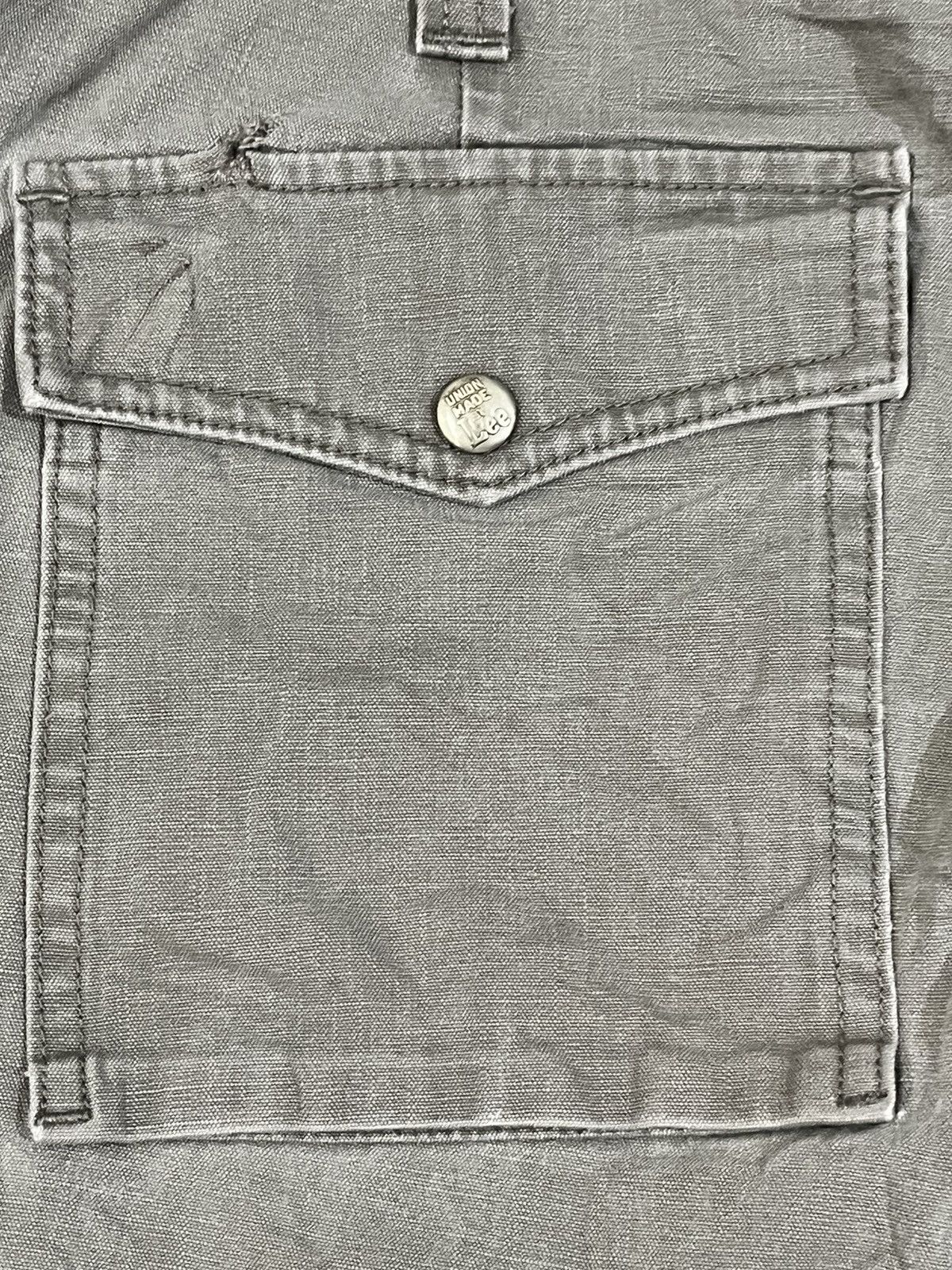 Lee × Vintage Vintage Union Made By Lee Cargo Double Knee Carpenter Denim Size US 32 / EU 48 - 11 Thumbnail