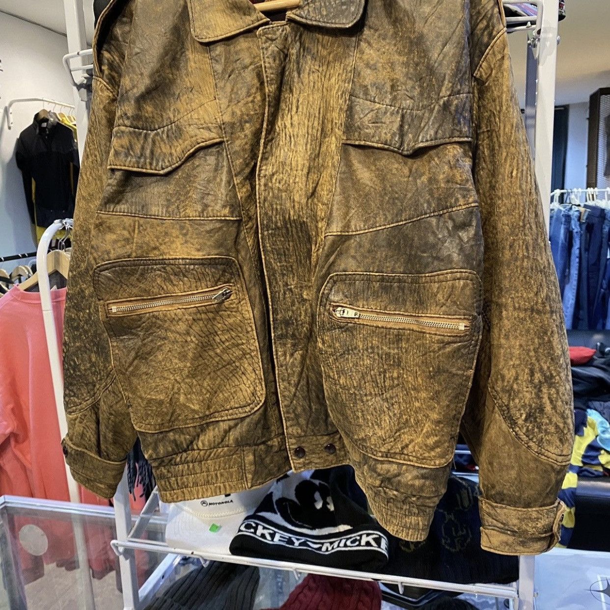 Vera Pelle 🔥VERA PELLE REAL LEATHER BOMBER JACKETS Size US S / EU 44-46 / 1 - 5 Thumbnail