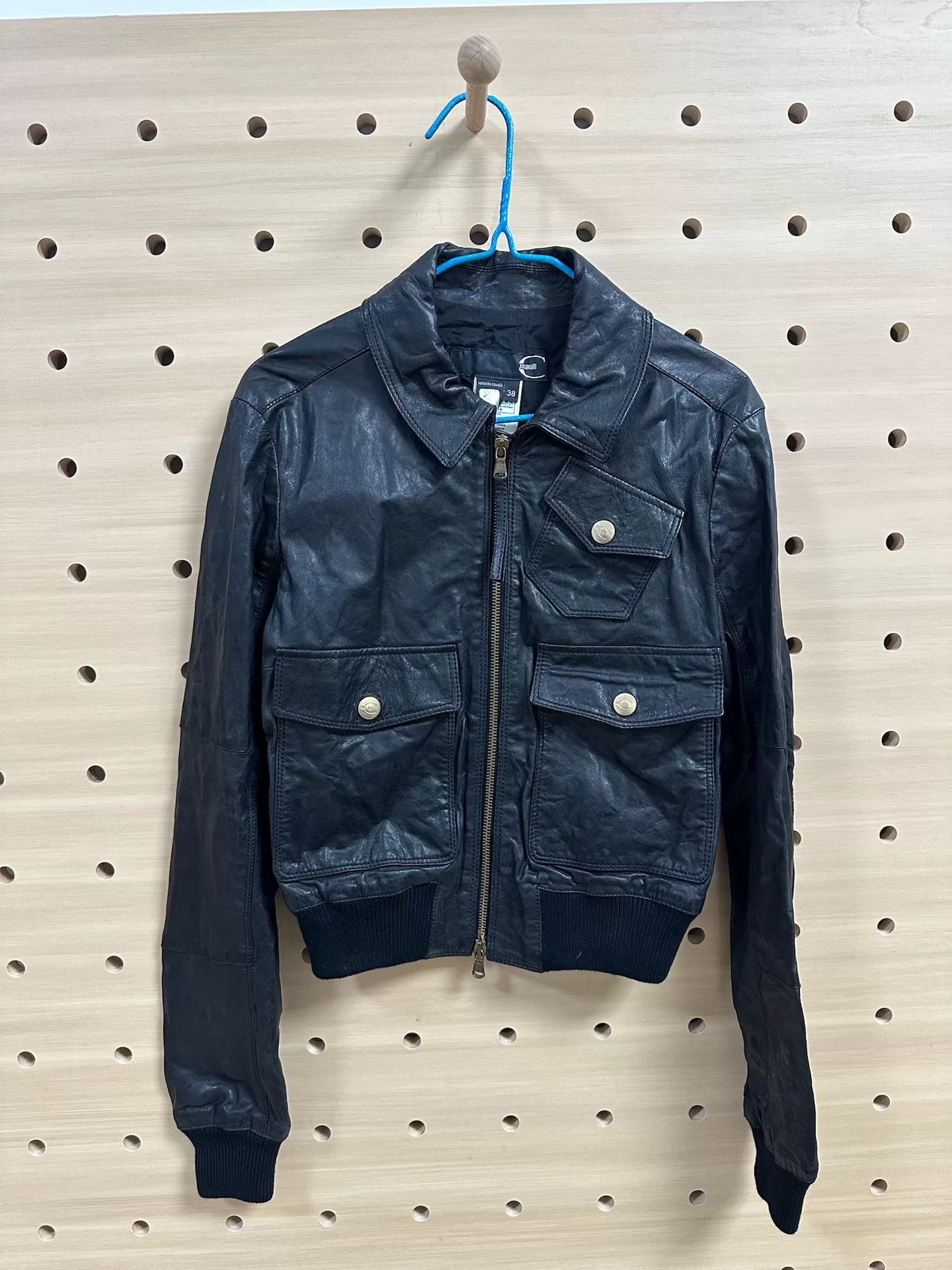 Roberto Cavalli Just Cavalli Ladies Leather Jacket Size S / US 4 / IT 40 - 1 Thumbnail