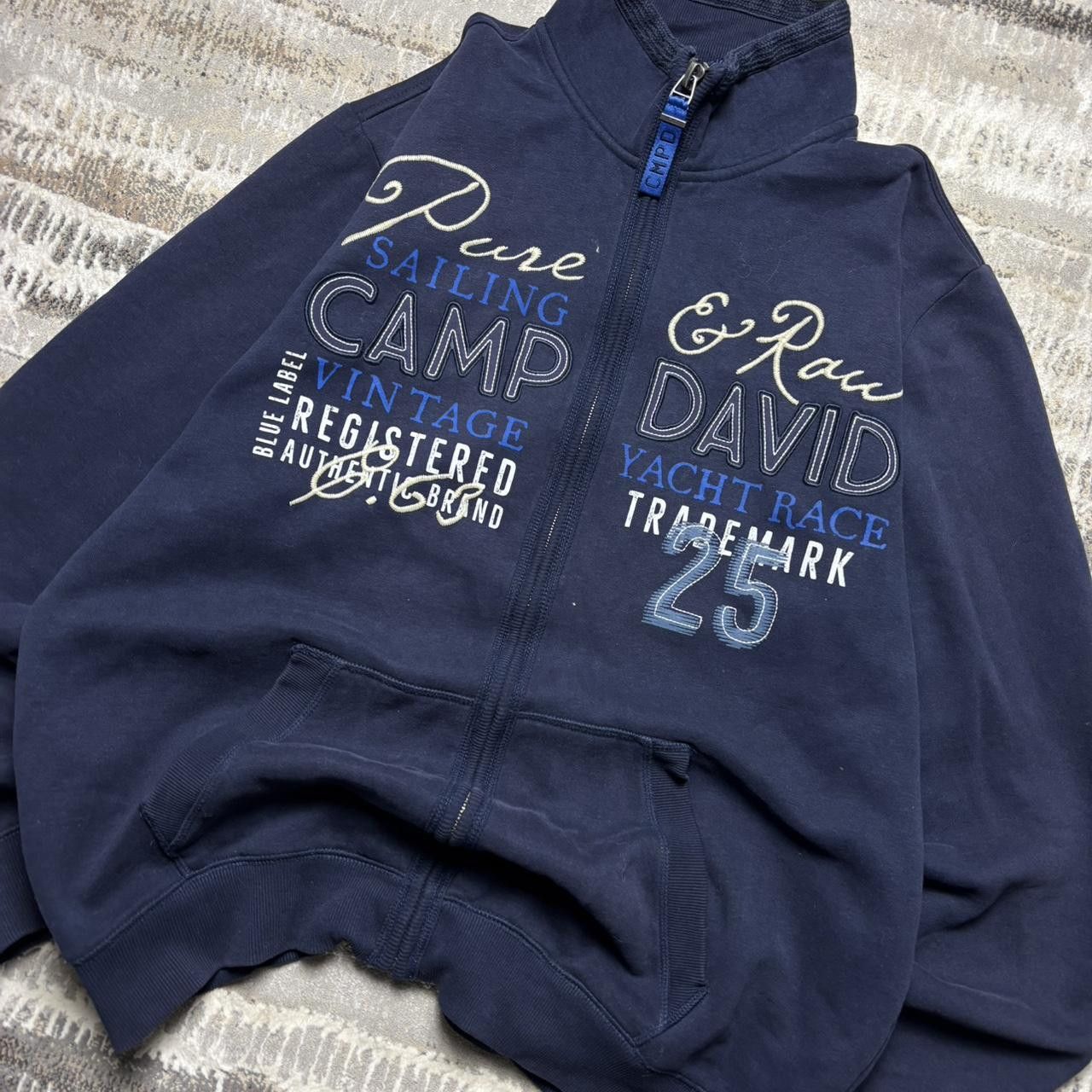 Camp David 00s Camp David Embroidered Sweatshirt Navy XXL Size US XXL / EU 58 / 5 - 2 Thumbnail