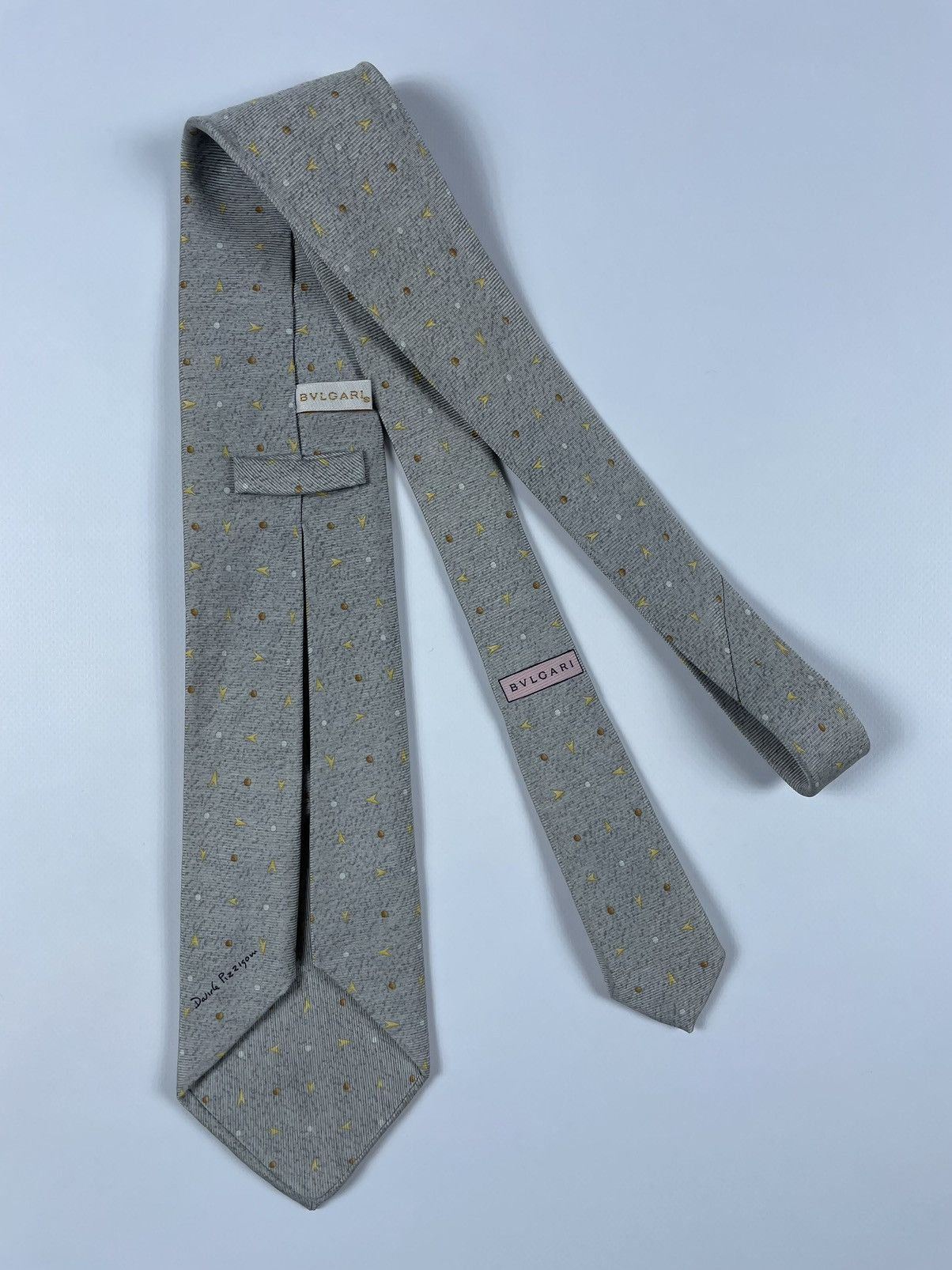 Bvlgari BVLGARI Davide Pizzigoni Designer Silk Tie Size ONE SIZE - 2 Thumbnail