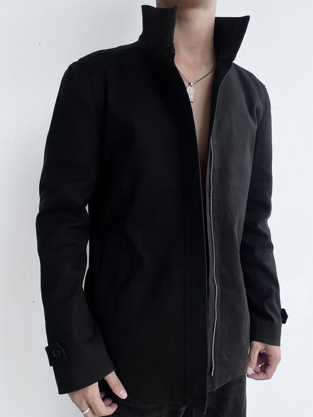 Yohji Yamamoto FW05 Ined Homme Minimalist Stand Collar Jacket Size US L / EU 52-54 / 3 - 3 Thumbnail
