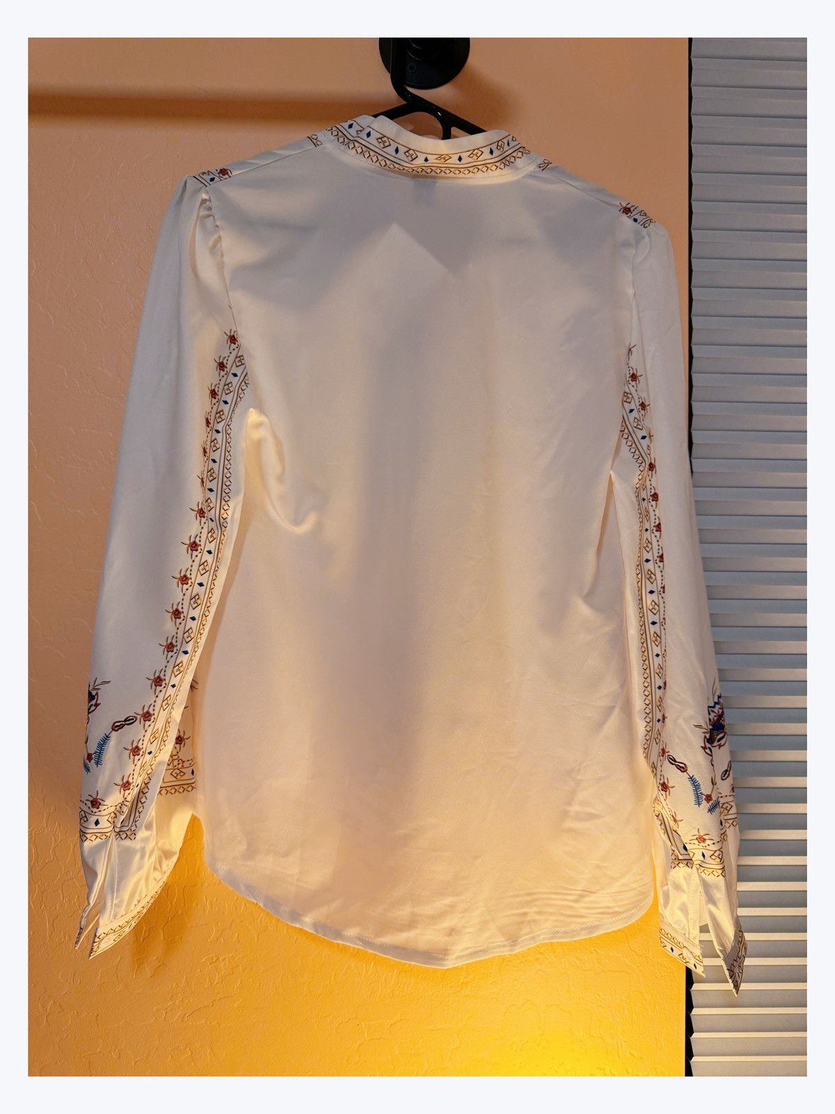 Other Boho Embroidered Cream Tunic – Visstyle – Size L – Brand New Size L / US 10 / IT 46 - 6 Thumbnail