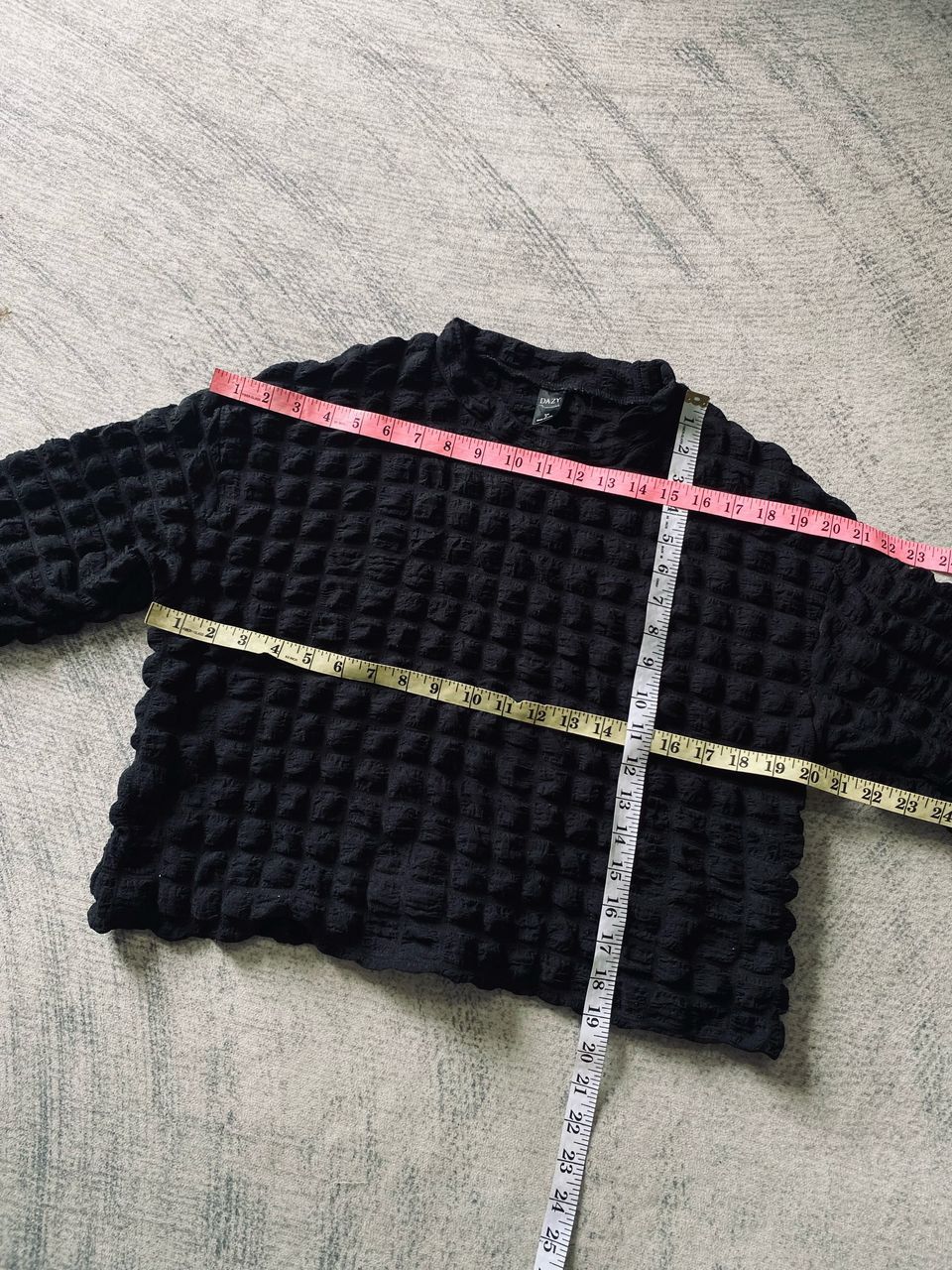 Designer × Japanese Brand Dazy Waffle Textured Crop Top Size S / US 4 / IT 40 - 7 Thumbnail