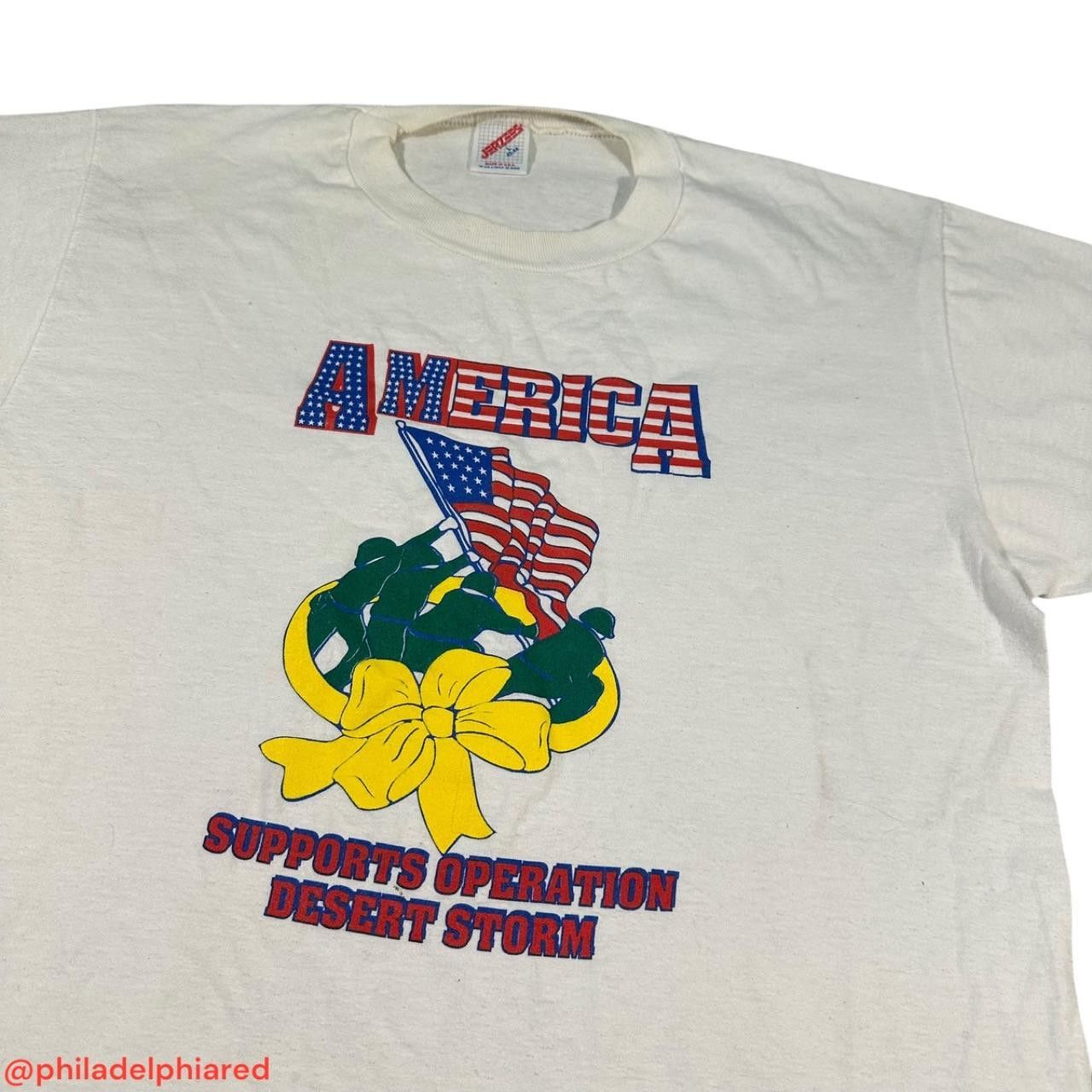 Jerzees Vintage 1990s America Suppourts Desert Size US L / EU 52-54 / 3 - 3 Thumbnail