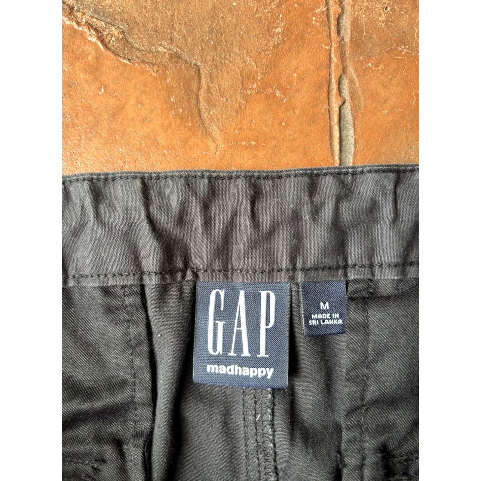 Gap GAP Madhappy Pants Men’s Medium Black Canvas Baggy Oversized Wide Leg X Size US 31 - 2 Thumbnail