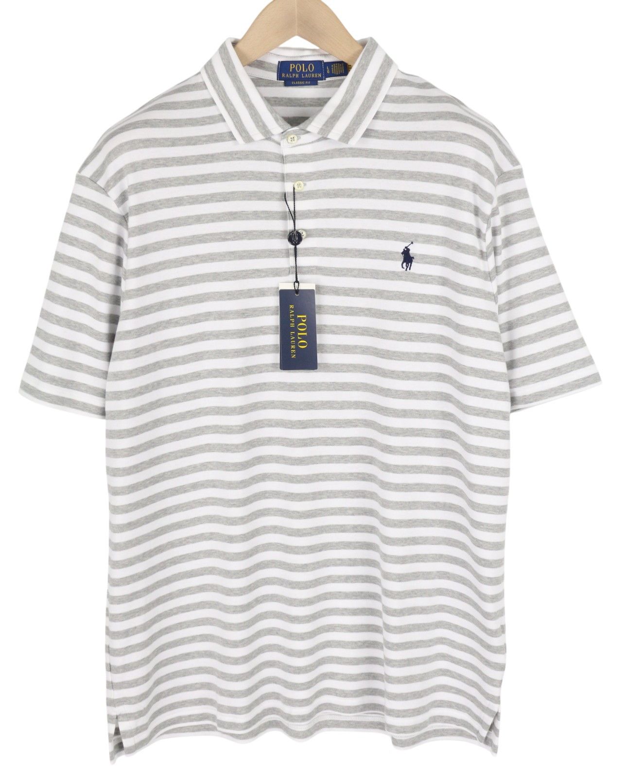 Polo Ralph Lauren CLASSIC FIT L Short Sleeve Polo Neck Striped Logo 84549 Size US L / EU 52-54 / 3 - 1 Thumbnail