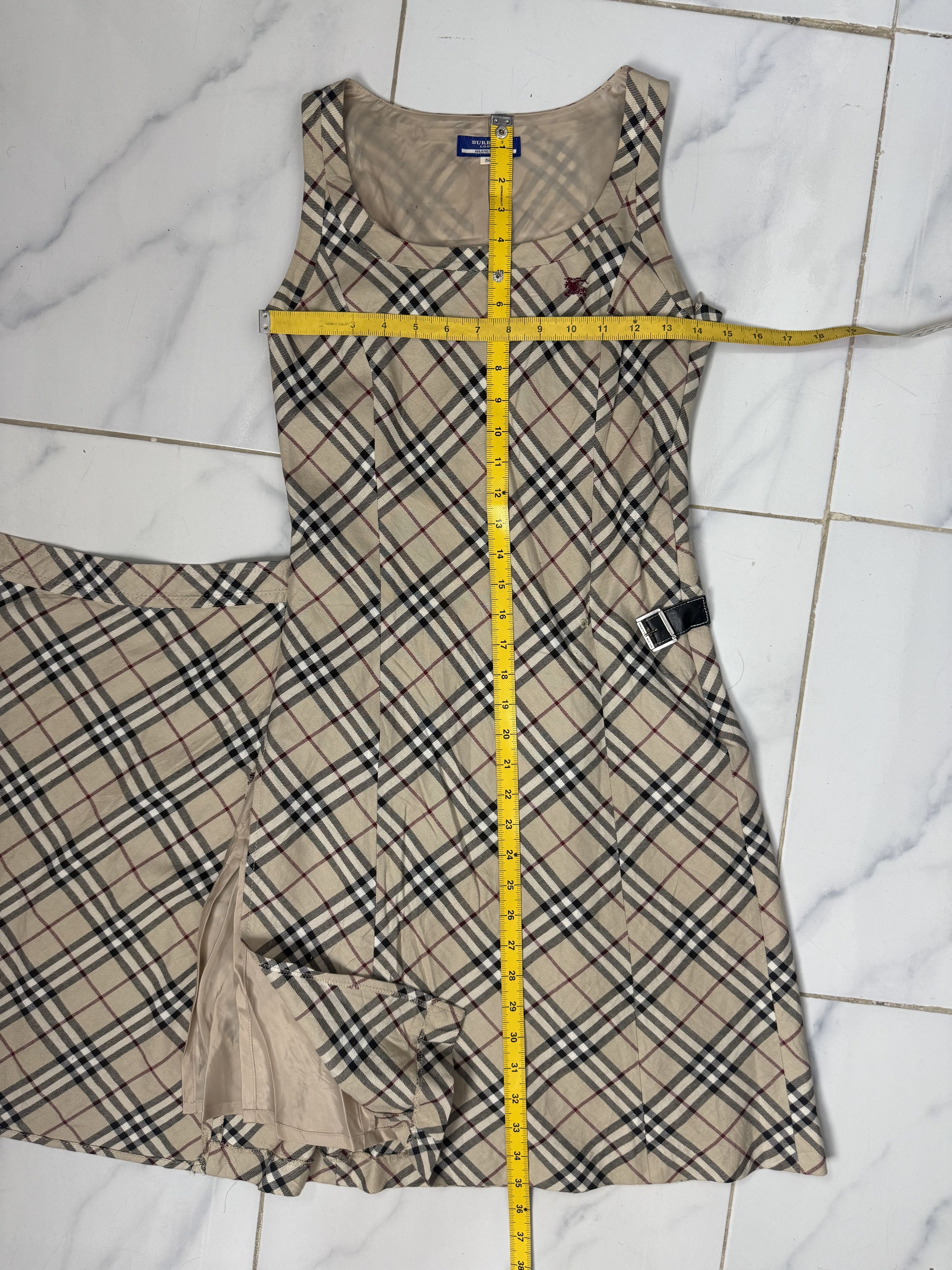 Burberry Vintage Burberry Nova Check Mini Dress Size XS / US 0-2 / IT 36-38 - 10 Thumbnail