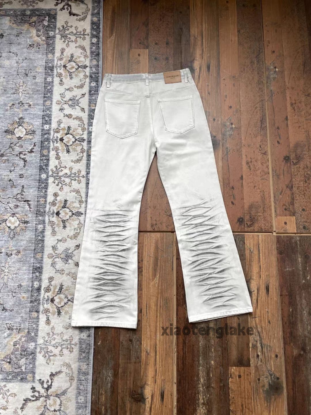 Jean xz vintage distressed faded Stain paint hiphop jeans Size US 30 / EU 46 - 4 Thumbnail