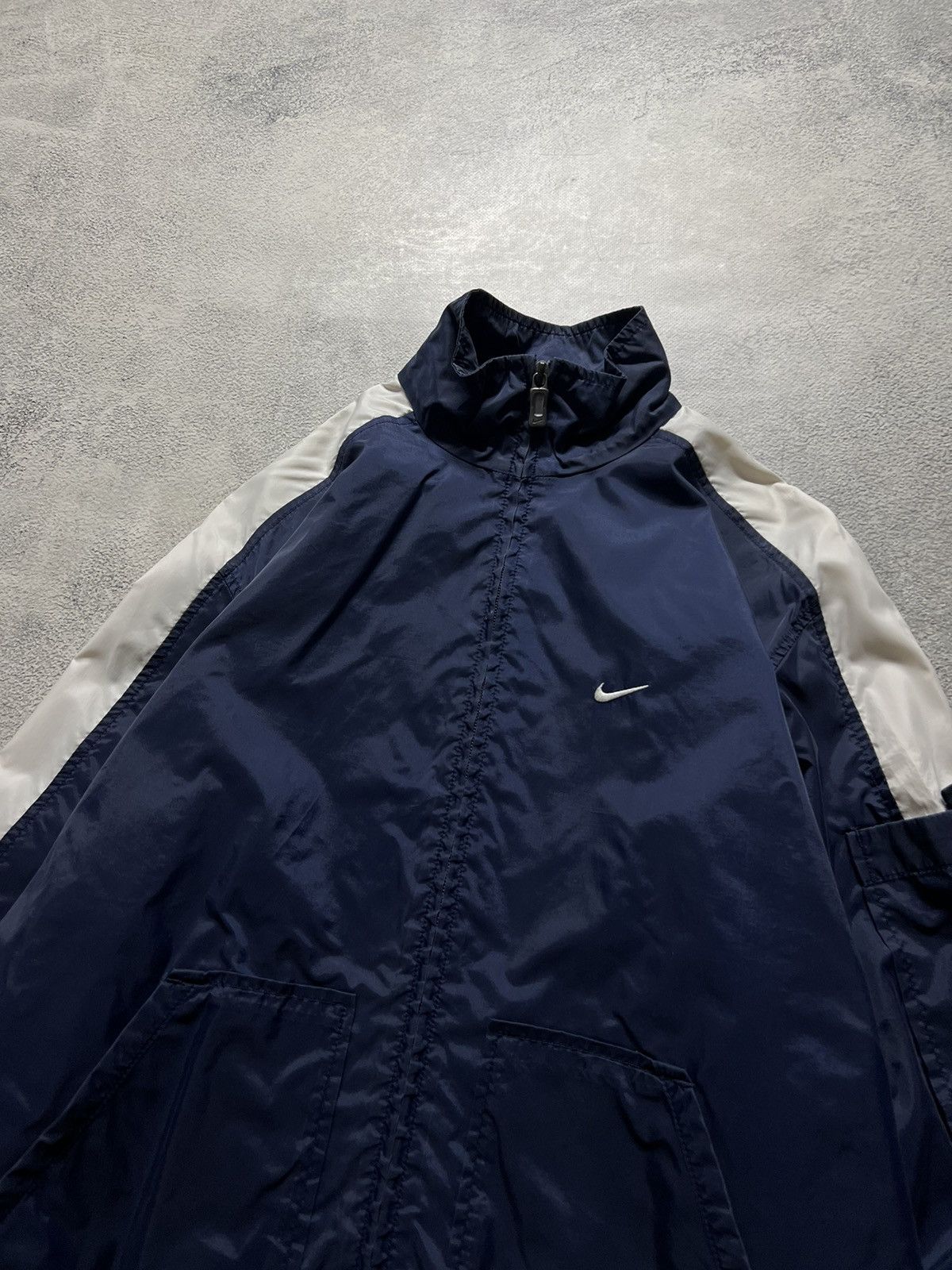 Nike × Vintage Vintage Y2k Nike 💙 Nylon Mini Swoosh Jacket 90’s Size S / US 4 / IT 40 - 5 Thumbnail