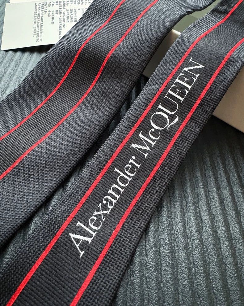 Alexander McQueen Alexander Mcqueen Label tie Size ONE SIZE - 2 Thumbnail