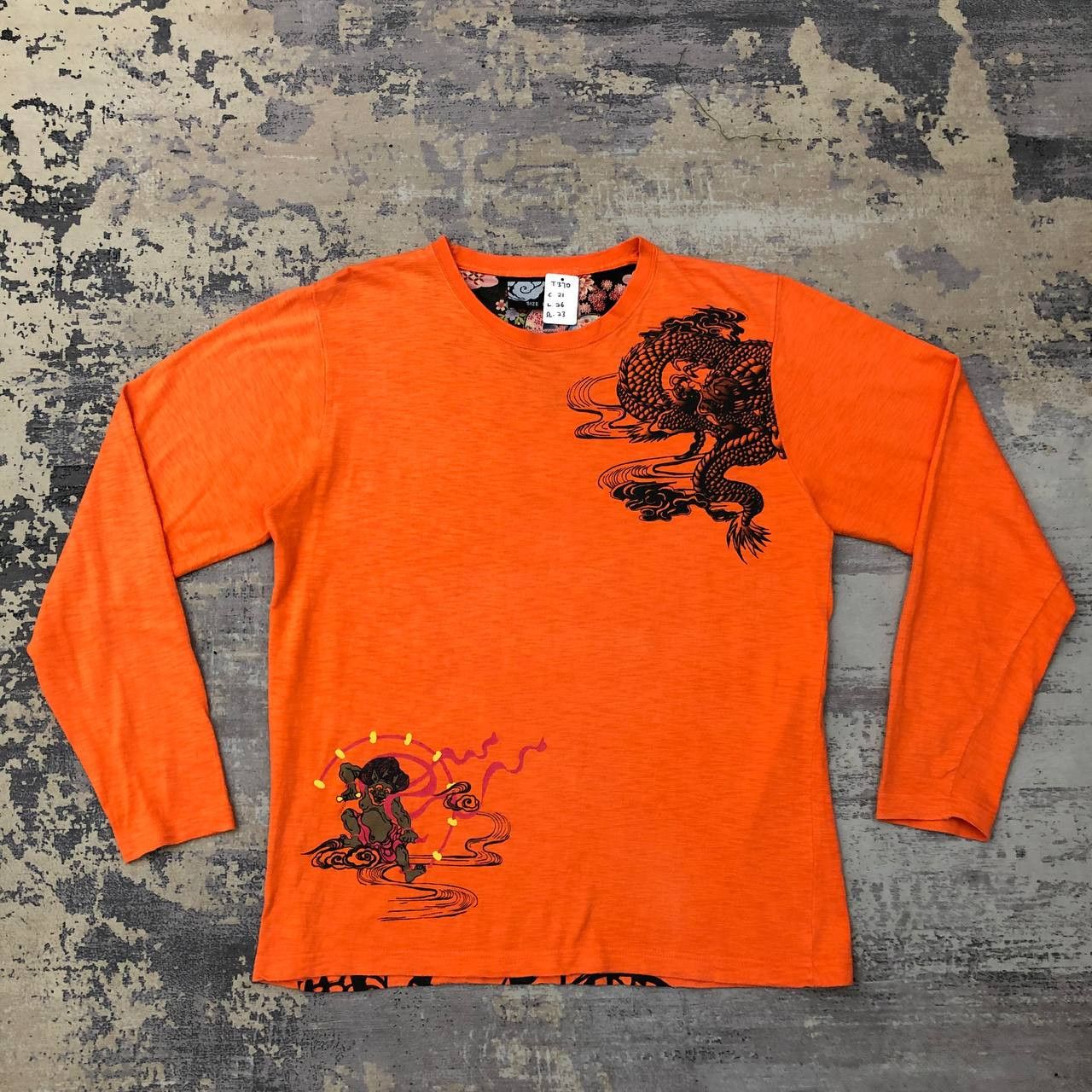 Japanese Brand T370 JAPAN SUKAJAN YAKUZA TATOO LONG SLEEVE TEE Size US L / EU 52-54 / 3 - 2 Thumbnail