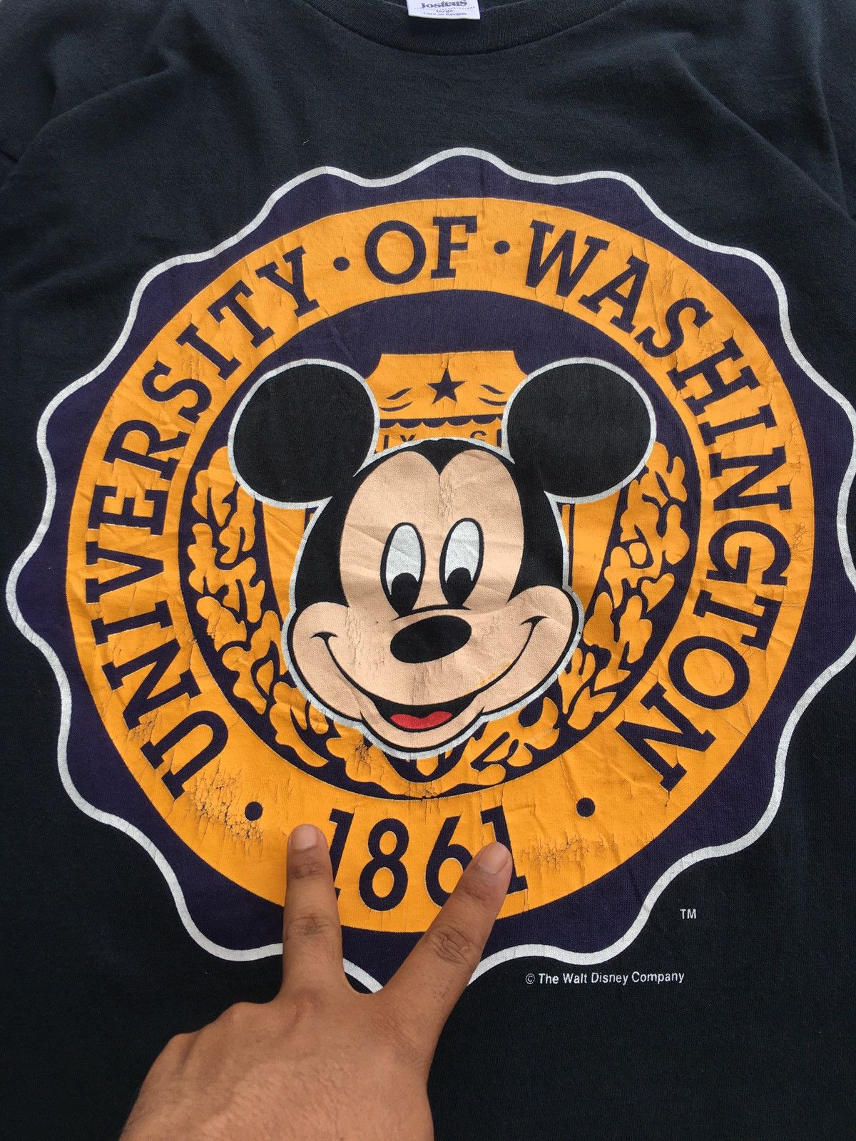 Vintage Rare Vintage University of Washington Longsleeve Shirt Size US L / EU 52-54 / 3 - 11 Thumbnail