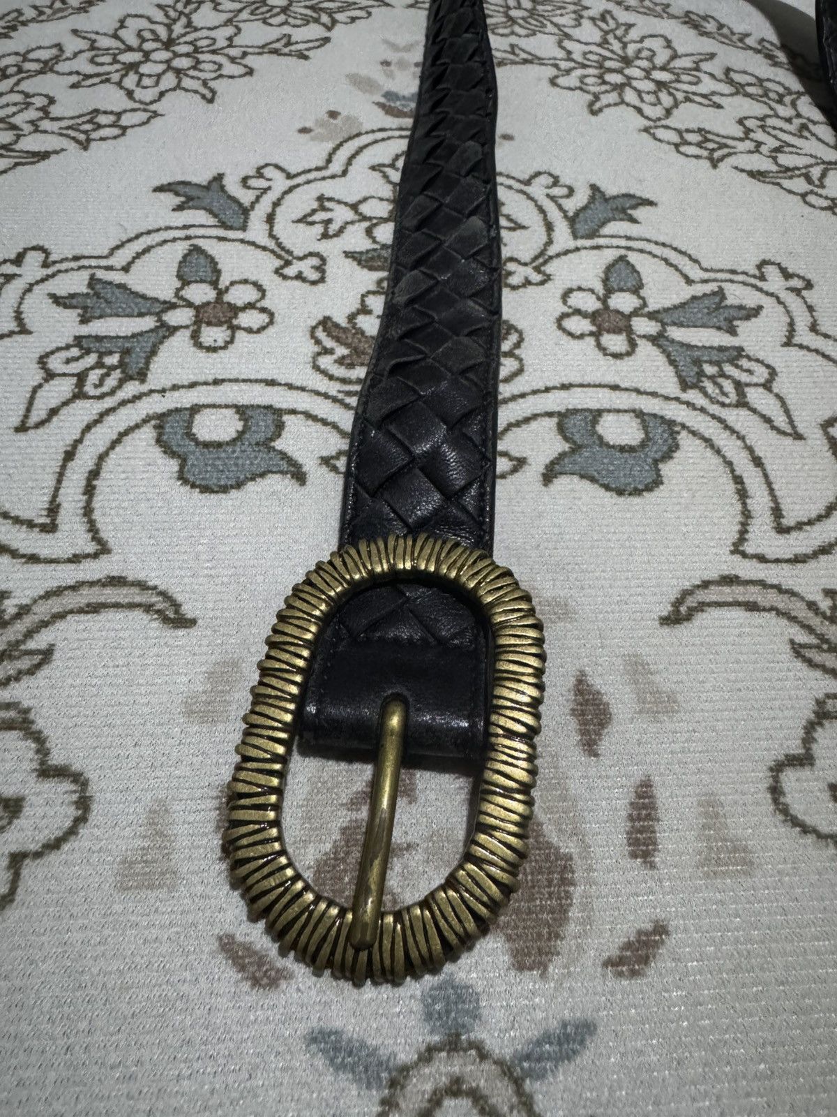Bottega Veneta × Vintage Vtg Bottega Veneta Kalimero Intrecciato Woven Belt Size ONE SIZE - 3 Thumbnail