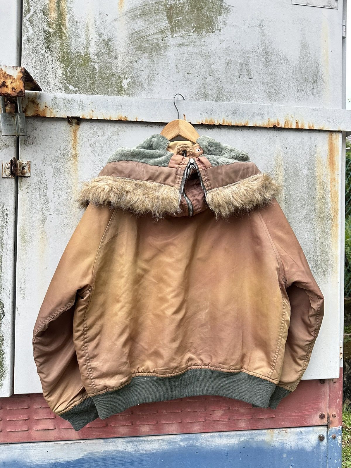 Vintage 👹Vintage THRASHED Faded N-2B Bomber Jacket Size US L / EU 52-54 / 3 - 8 Thumbnail