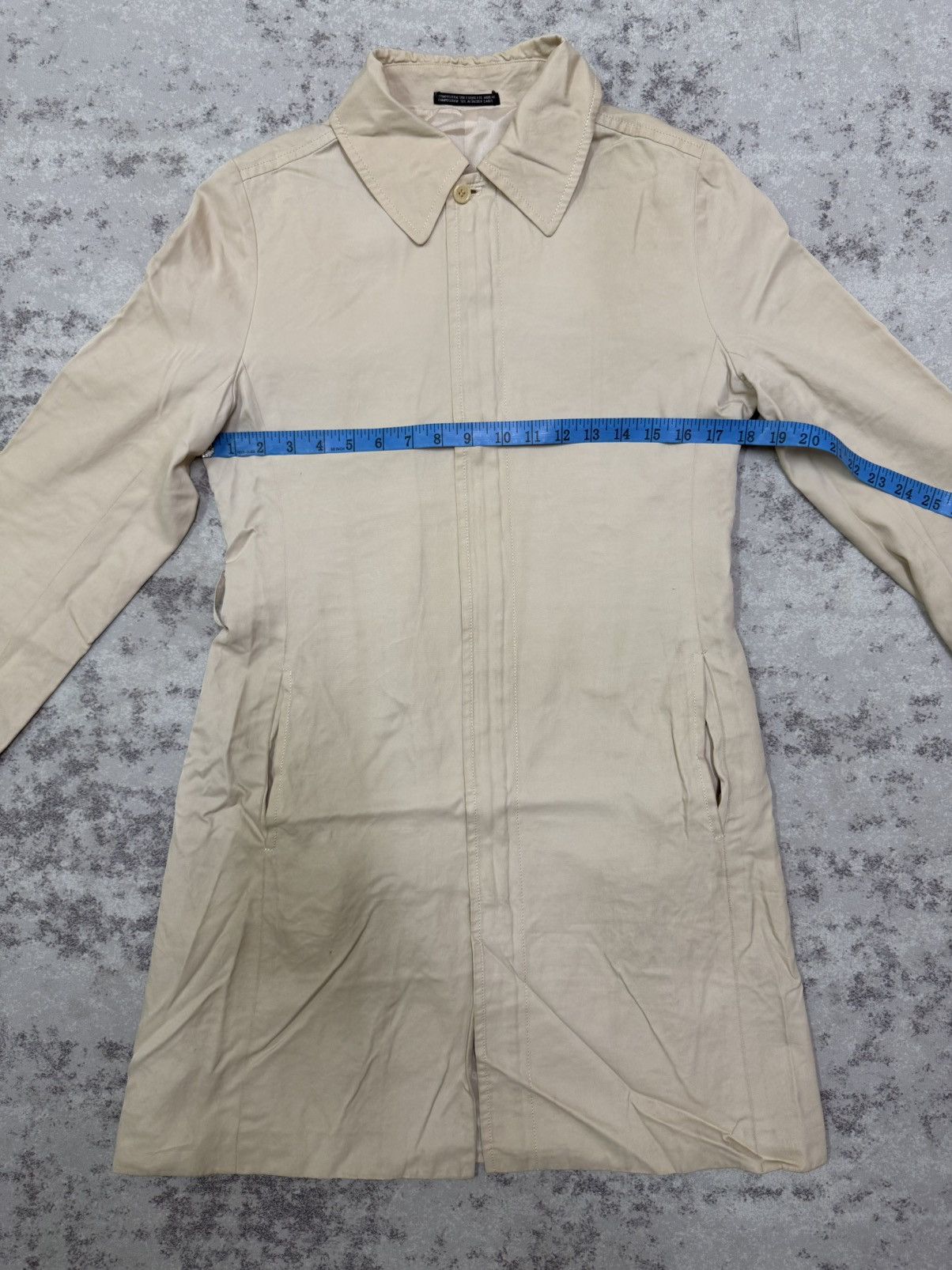 Vintage Ined composition see attached label Trenche Coat Long Jacket Size S / US 4 / IT 40 - 18 Thumbnail