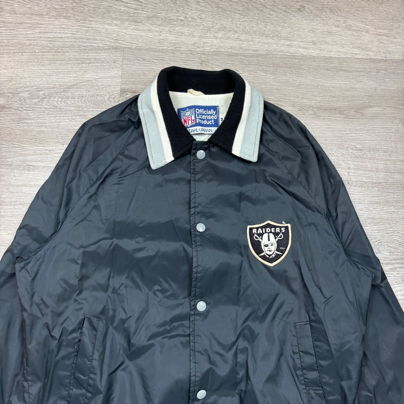 NFL × Vintage VTG 80s Stahl Urban NFL Los Angeles Raiders Jacket Men's M Size US M / EU 48-50 / 2 - 2 Thumbnail