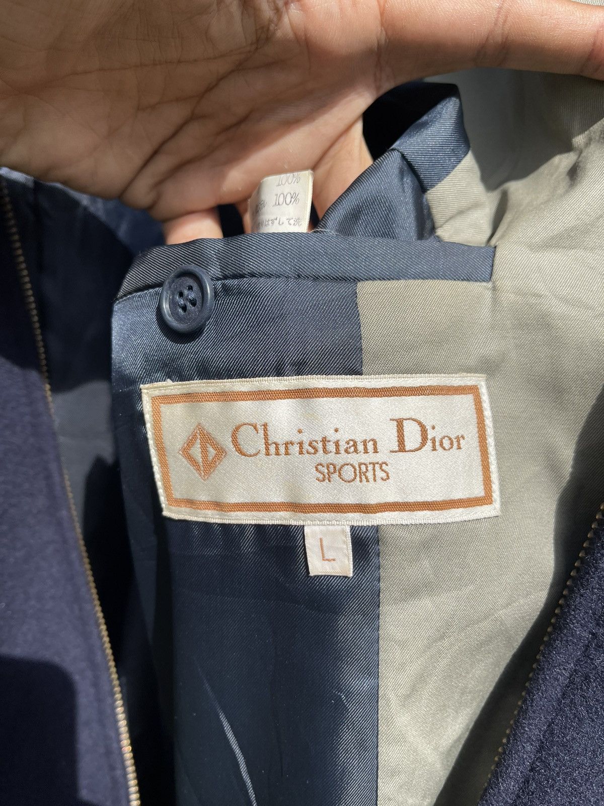 Christian Dior Monsieur Rare Vintage Christian Dior Sports Navy Wool Bomber Jacket Size US L / EU 52-54 / 3 - 22 Thumbnail