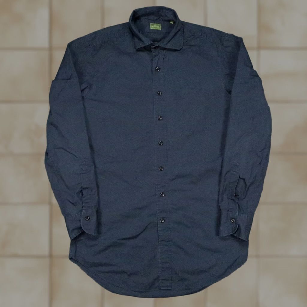 Sid Mashburn Sid Mashburn Shirt Mens Medium Blue Long Sleeve Button Up Size US M / EU 48-50 / 2 - 1 Thumbnail