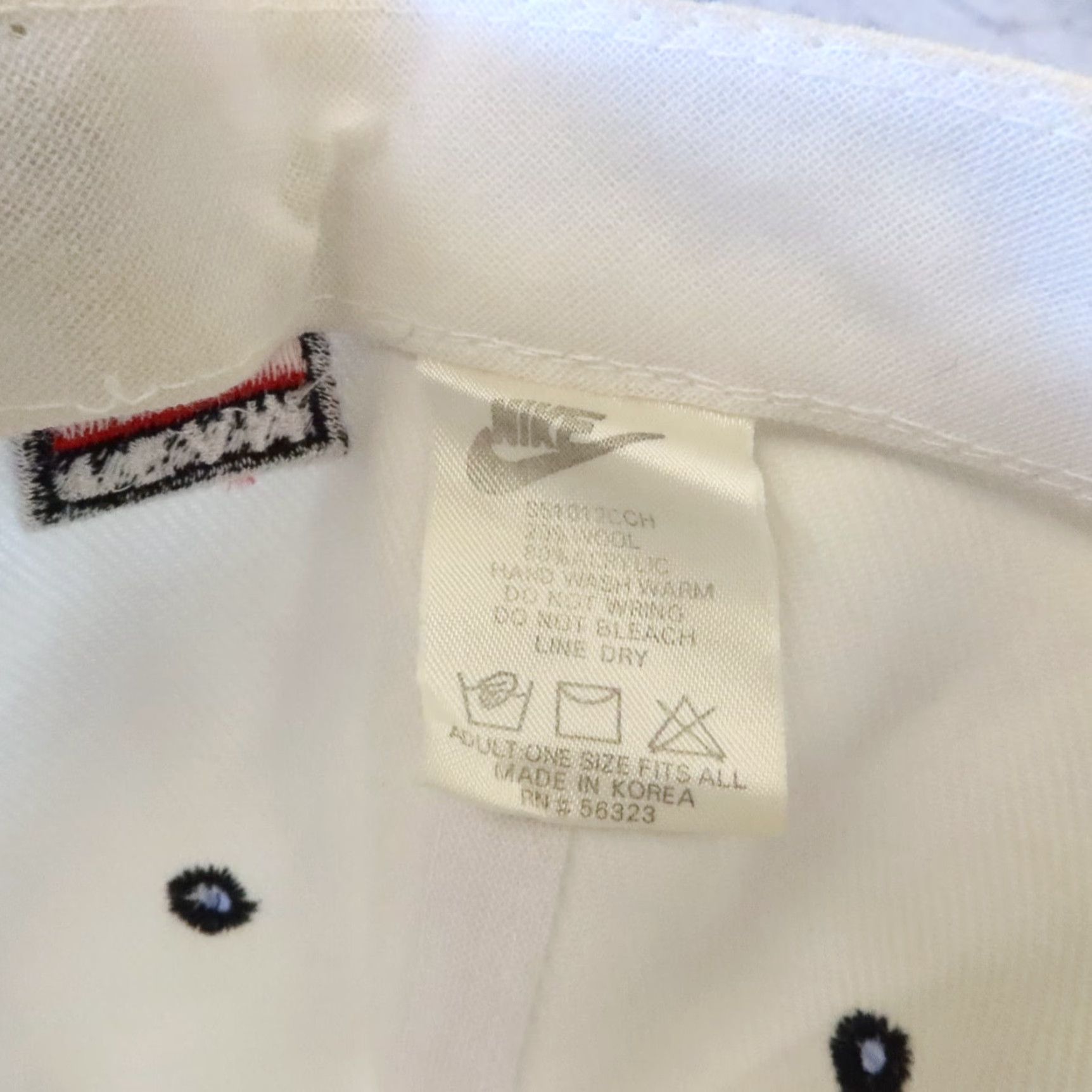 Nike VINTAGE Nike Team Sports Snapback Hat Mens One Size White 90s Rare Size ONE SIZE - 5 Thumbnail