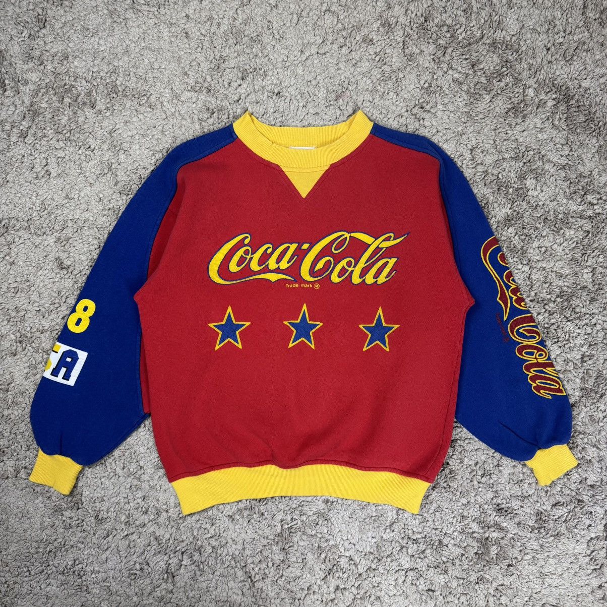 Coca Cola Vintage Coca Cola Colour Block Sweatshirt Size US M / EU 48-50 / 2 - 1 Thumbnail