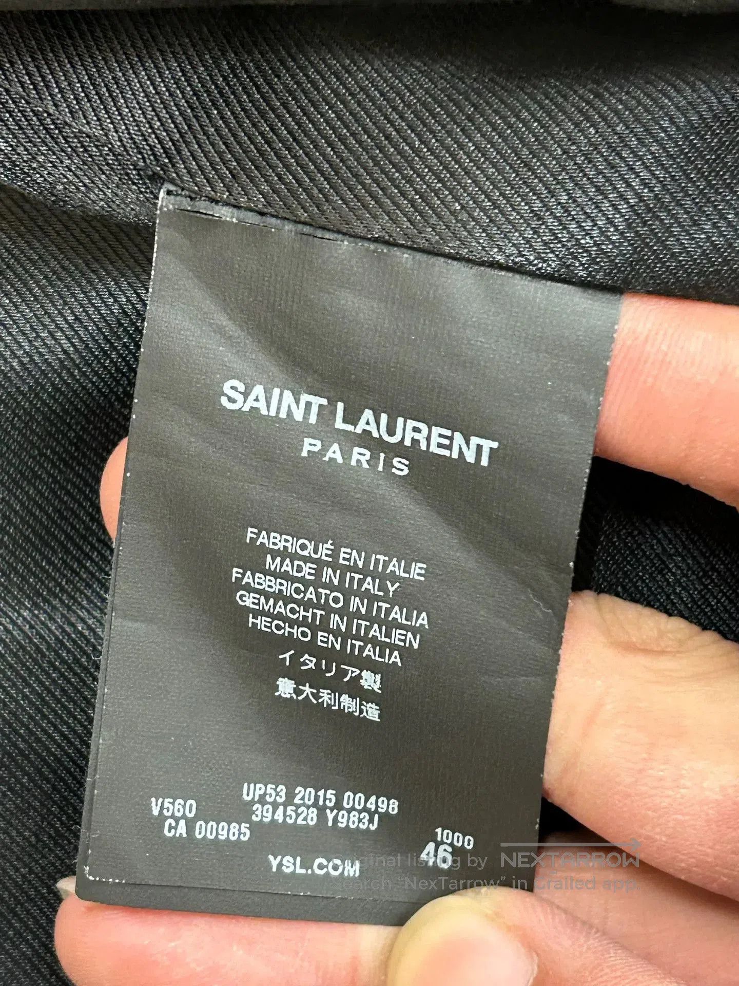 Saint Laurent Paris Saint Laurent Silver Chain Baseball Jacket. Size US S / EU 44-46 / 1 - 3 Thumbnail