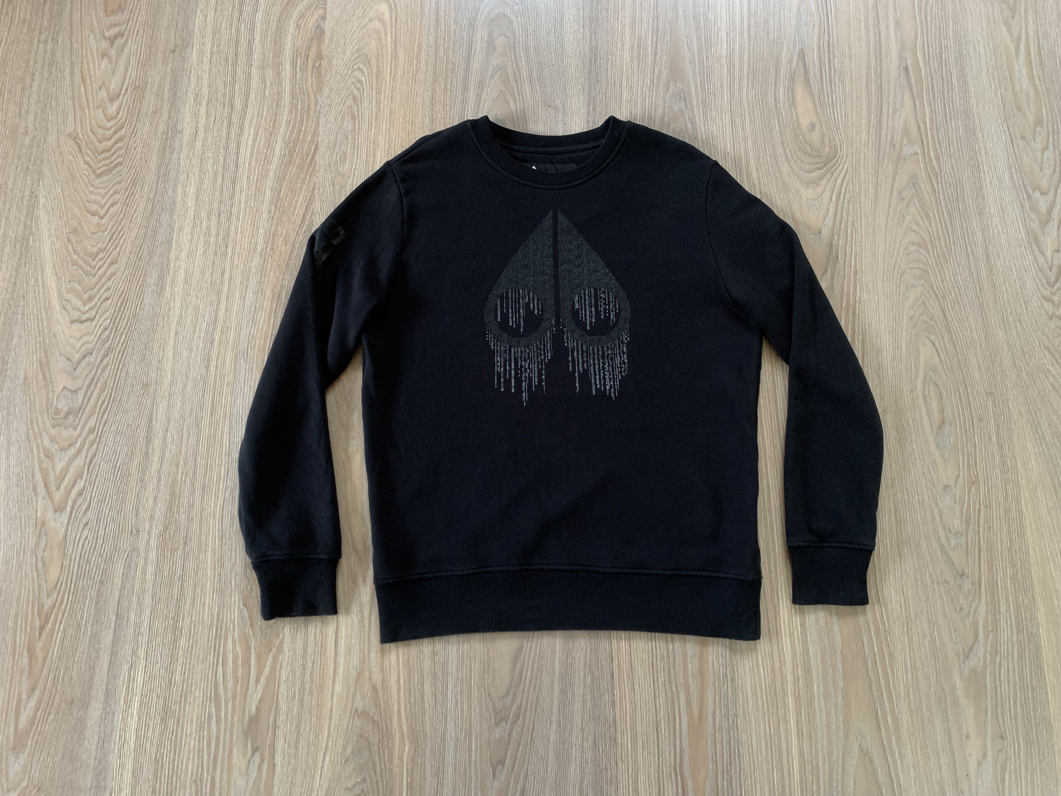 Moose Knuckles Moose Knuckles Denison Black Printed Cotton Sweatshirt Size US L / EU 52-54 / 3 - 1 Thumbnail