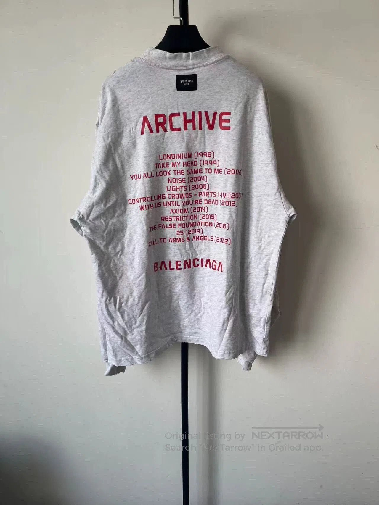 Balenciaga Balenciaga Archive Series Long Sleeve T-Shirt. Size US L / EU 52-54 / 3 - 2 Thumbnail