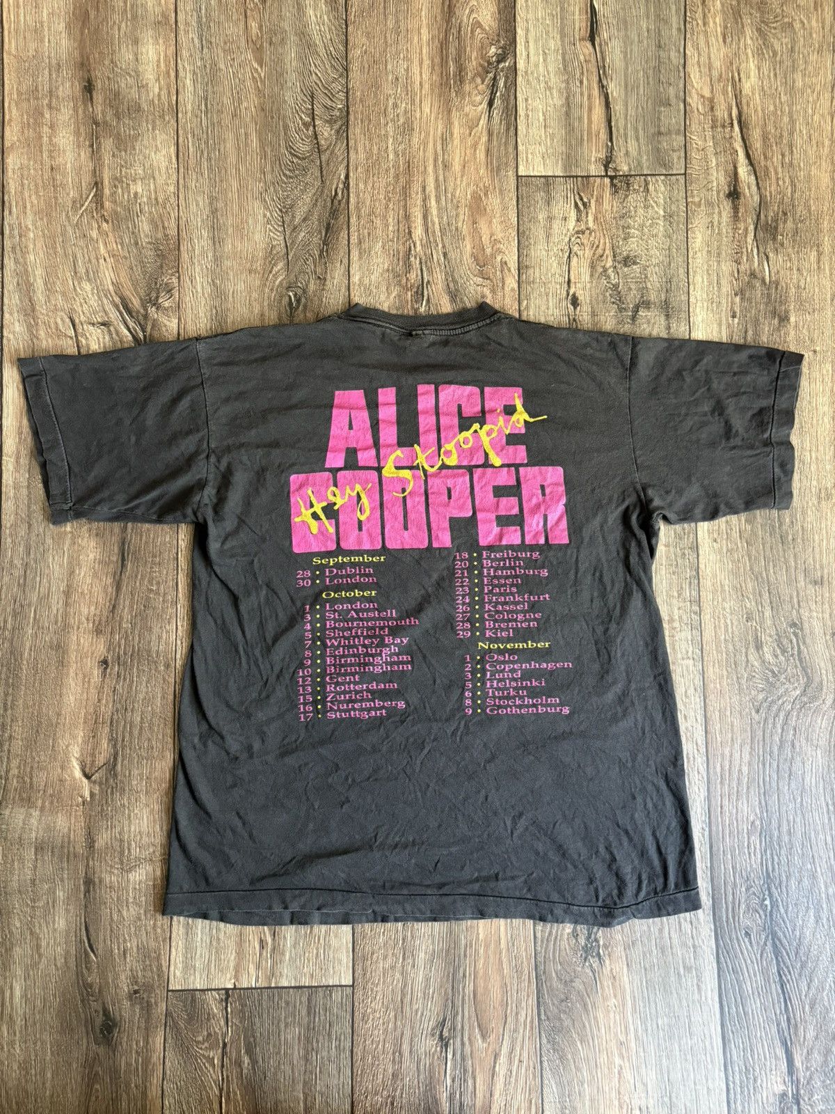 Band Tees × Brockum Alice Cooper Vintage 1991 Brockum ‘Hey Stoopid’ Tour T-shirt Size US XL / EU 56 / 4 - 9 Thumbnail