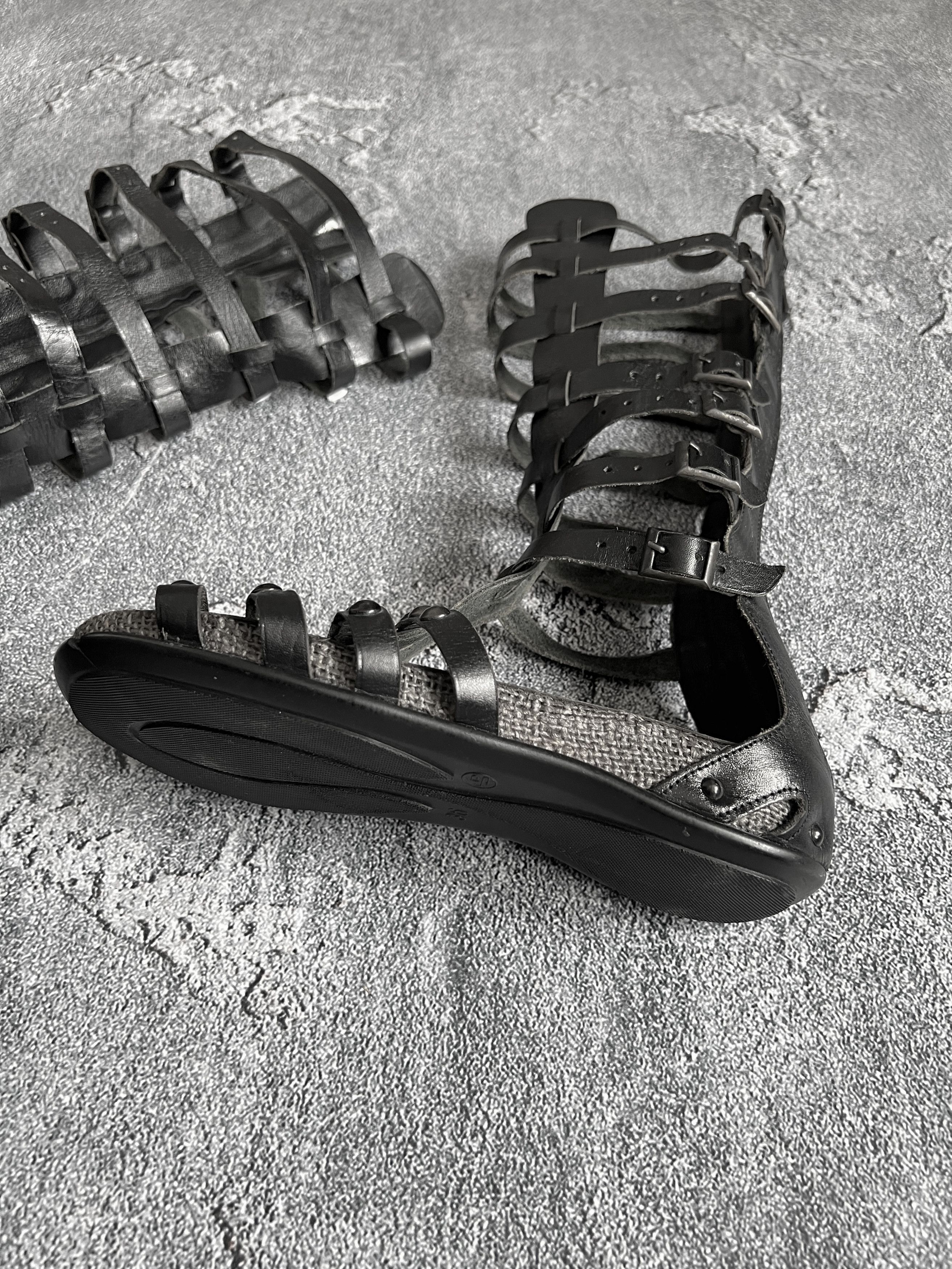 Vintage Vintage gothic boots grunge avant garde Y2K leather Size US 5.5 / IT 35.5 - 5 Thumbnail