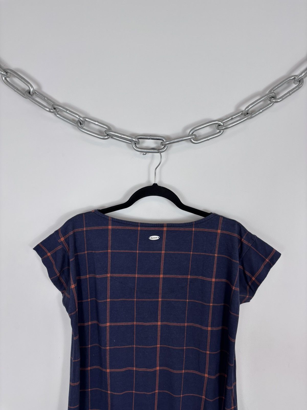 Barbour Barbour Summer Tartan Women’s Navy Blue T-Shirt Blouse Top Size M / US 6-8 / IT 42-44 - 13 Thumbnail