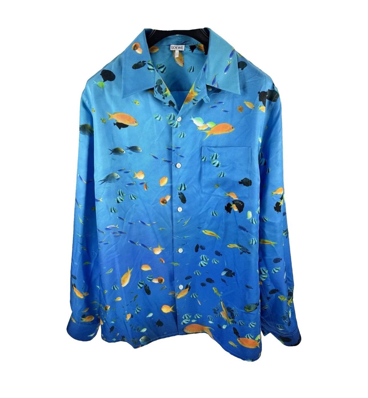 Loewe AQUIRIUM PRINT SILK SHIRT Size US L / EU 52-54 / 3 - 1 Thumbnail