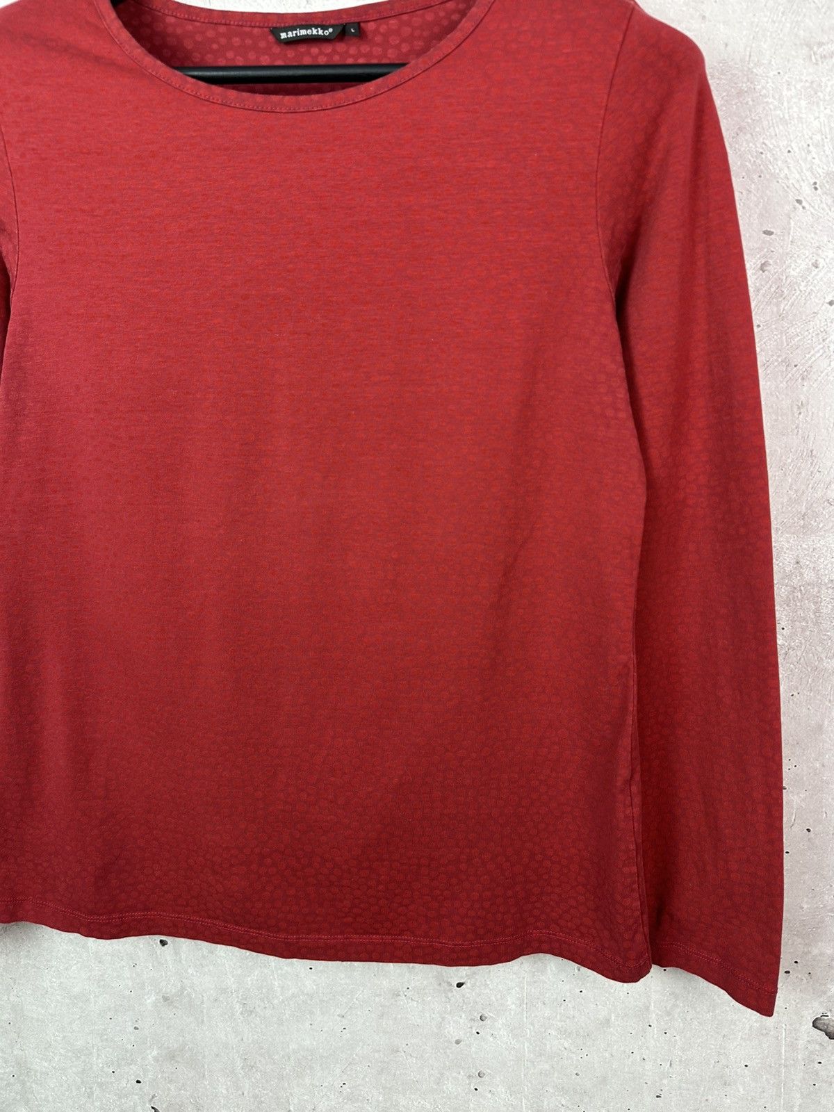 Marimekko Marimekko Red Polka Dot Long Sleeve Women’s Cotton Jumper Size L / US 10 / IT 46 - 5 Thumbnail