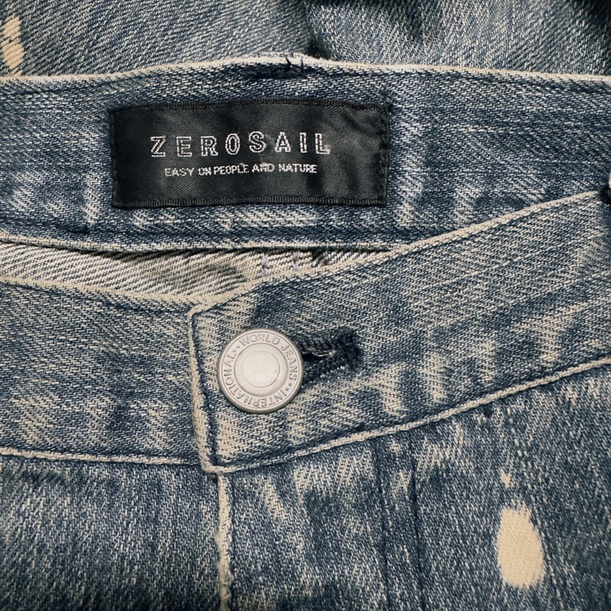Japanese Brand Zerosail Denim Grunge Jeans Number Nine Size US 33 - 18 Thumbnail