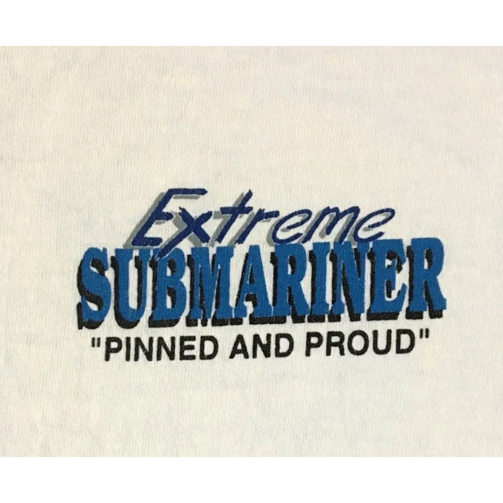Vintage VINTAGE USMC Extreme Submariner Faded Distressed Shirt M Marines Funny Army Grunge 90s Size US M / EU 48-50 / 2 - 4 Thumbnail