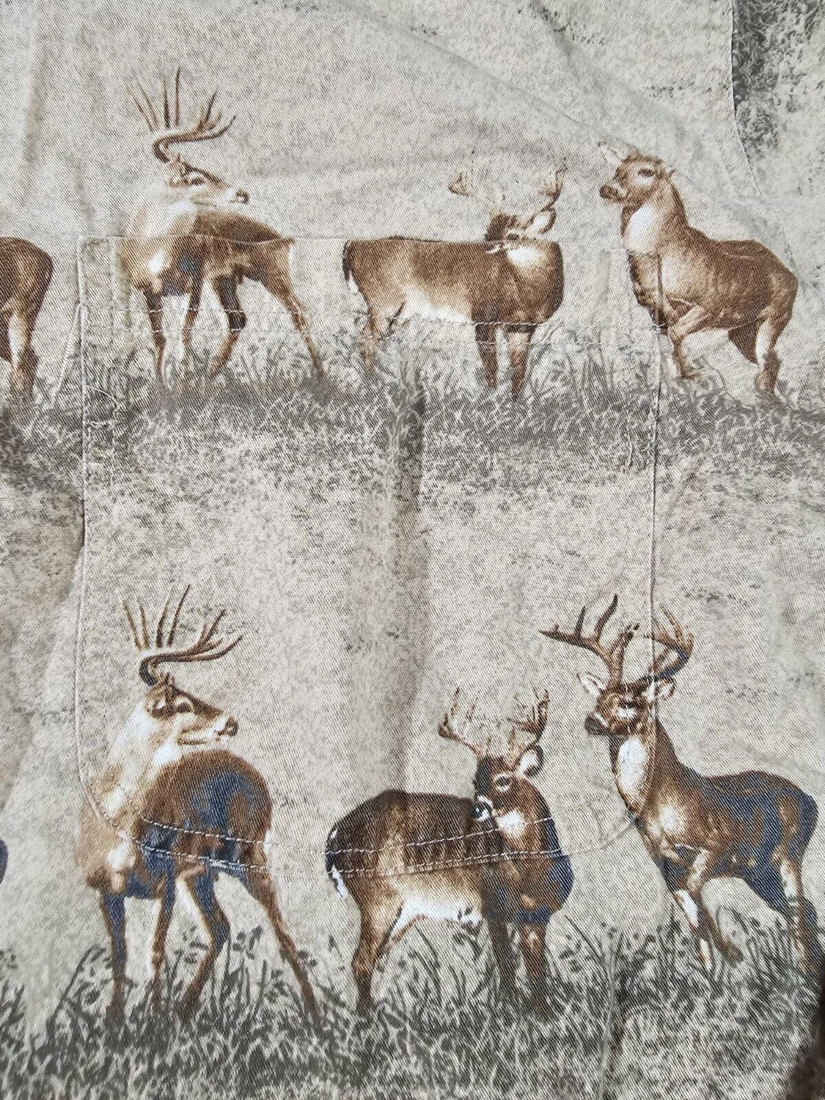 Designer Bluff Creek Outfitters Shirt Mens Large Bucks In Rows Size US L / EU 52-54 / 3 - 3 Thumbnail