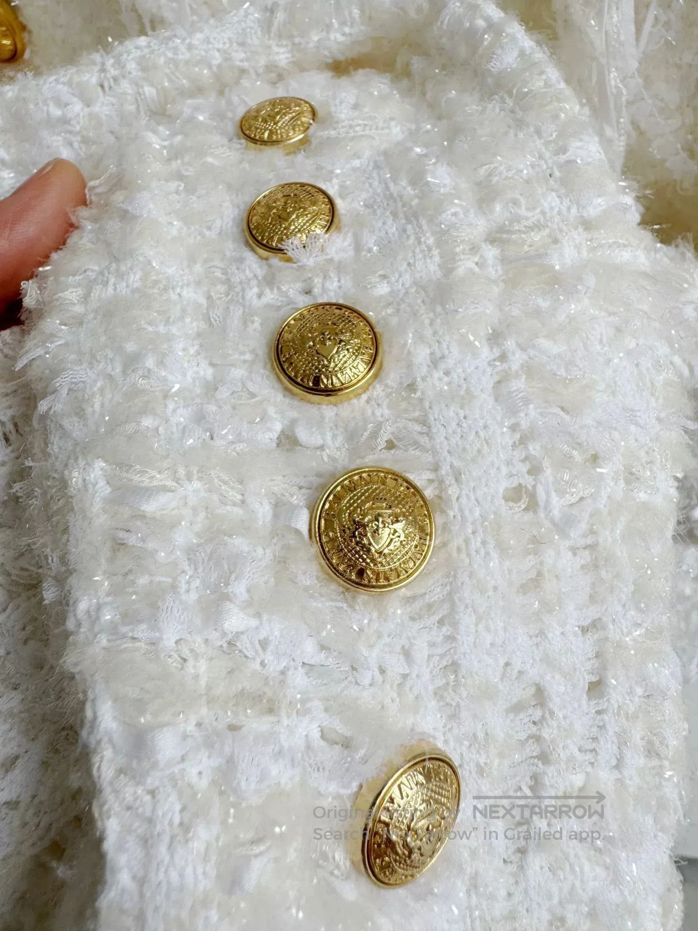 Balmain Balmain White Fringe Jacket. Size S / US 4 / IT 40 - 7 Thumbnail