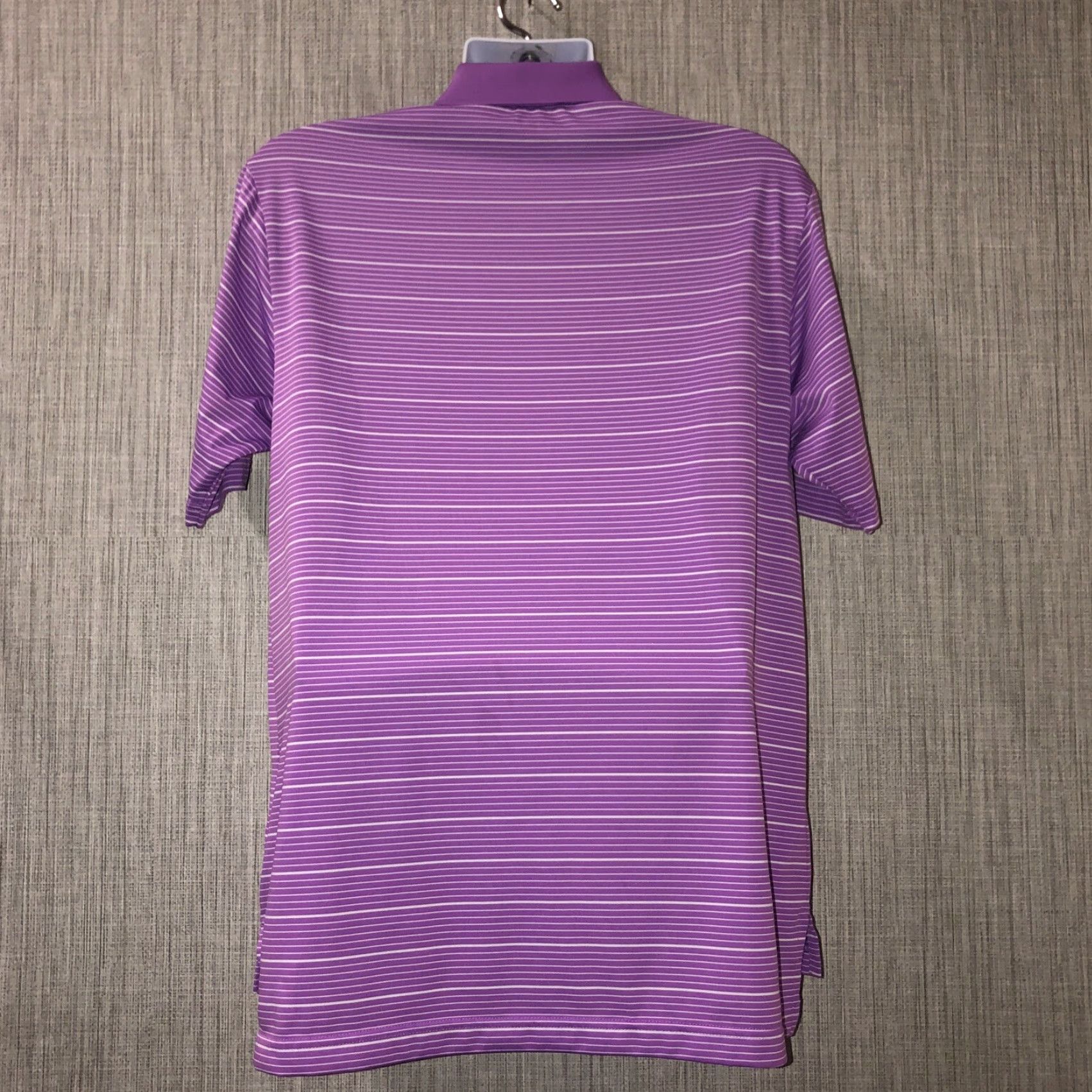 Adidas Adidas Purple Striped Polo Shirt Mens M Size US M / EU 48-50 / 2 - 3 Thumbnail