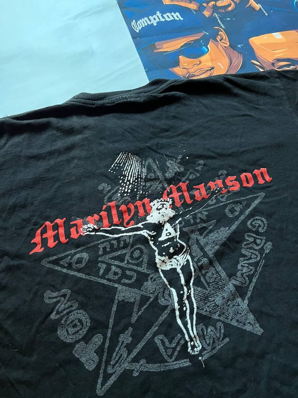Band Tees Rare Vintage Marilyn Manson Antichrist Superstar 2001 Tee Size US M / EU 48-50 / 2 - 6 Thumbnail