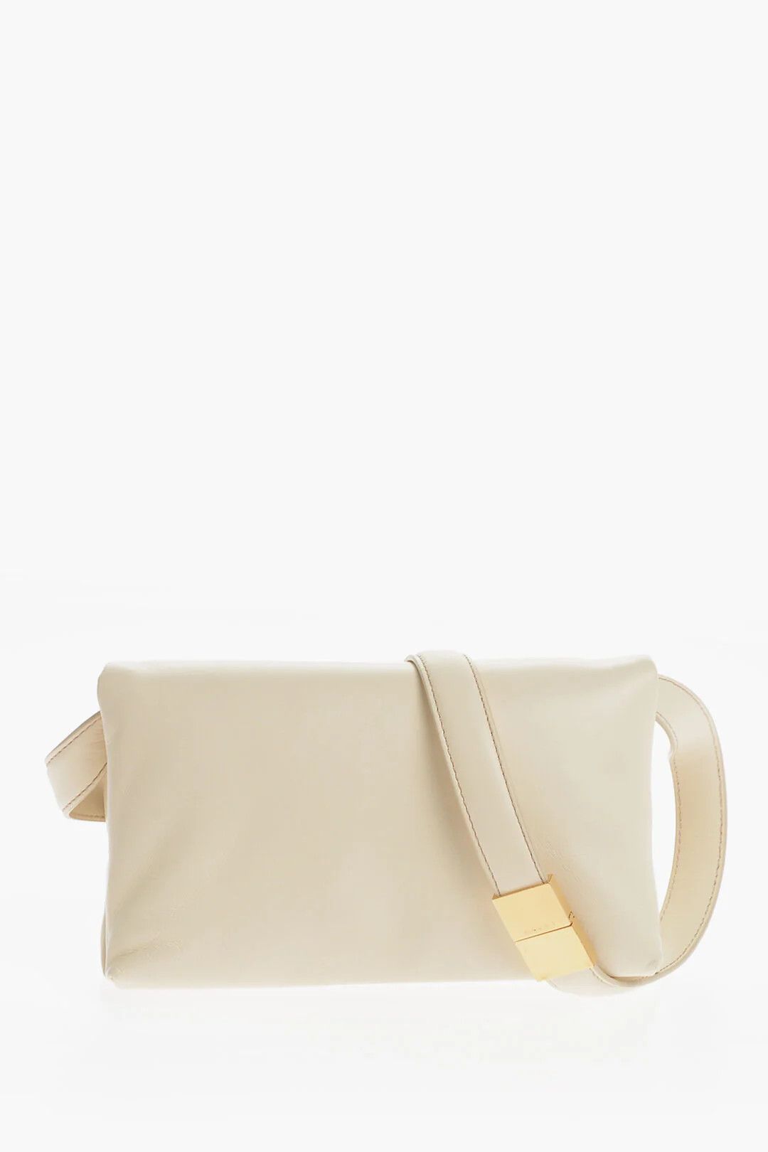 Marni og1mm0326 Size: OS / Leather Shoulder Bag in Beige Size ONE SIZE - 1 Thumbnail