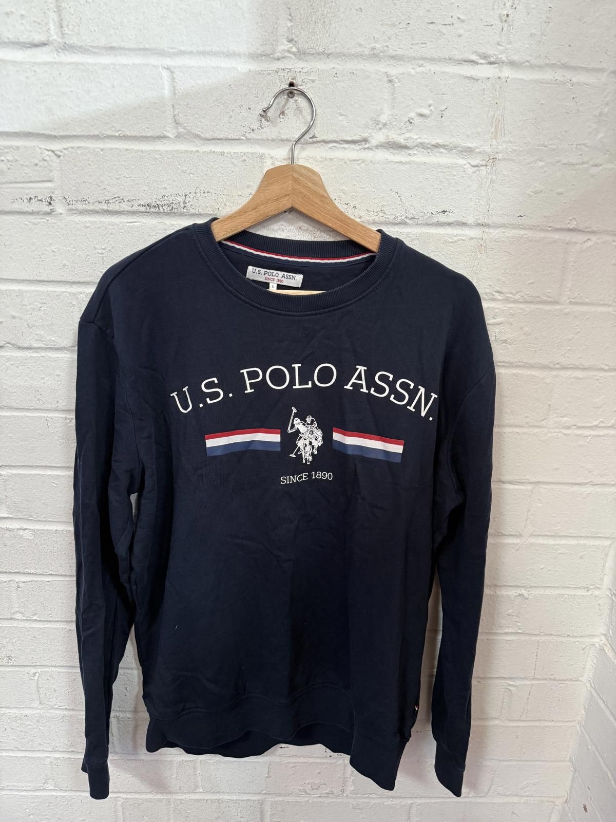 U.S. Polo Assn. U.S. Polo Assn. Men's Navy Blue Sweatshirt Size US L / EU 52-54 / 3 - 1 Thumbnail