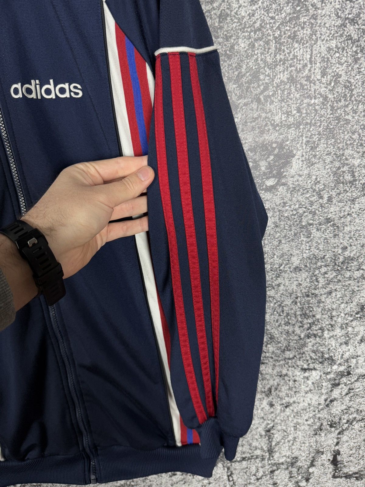 Adidas Adidas Vintage 90s Track Zip Up Jacket Trefoil Logo Size S Size US S / EU 44-46 / 1 - 7 Thumbnail