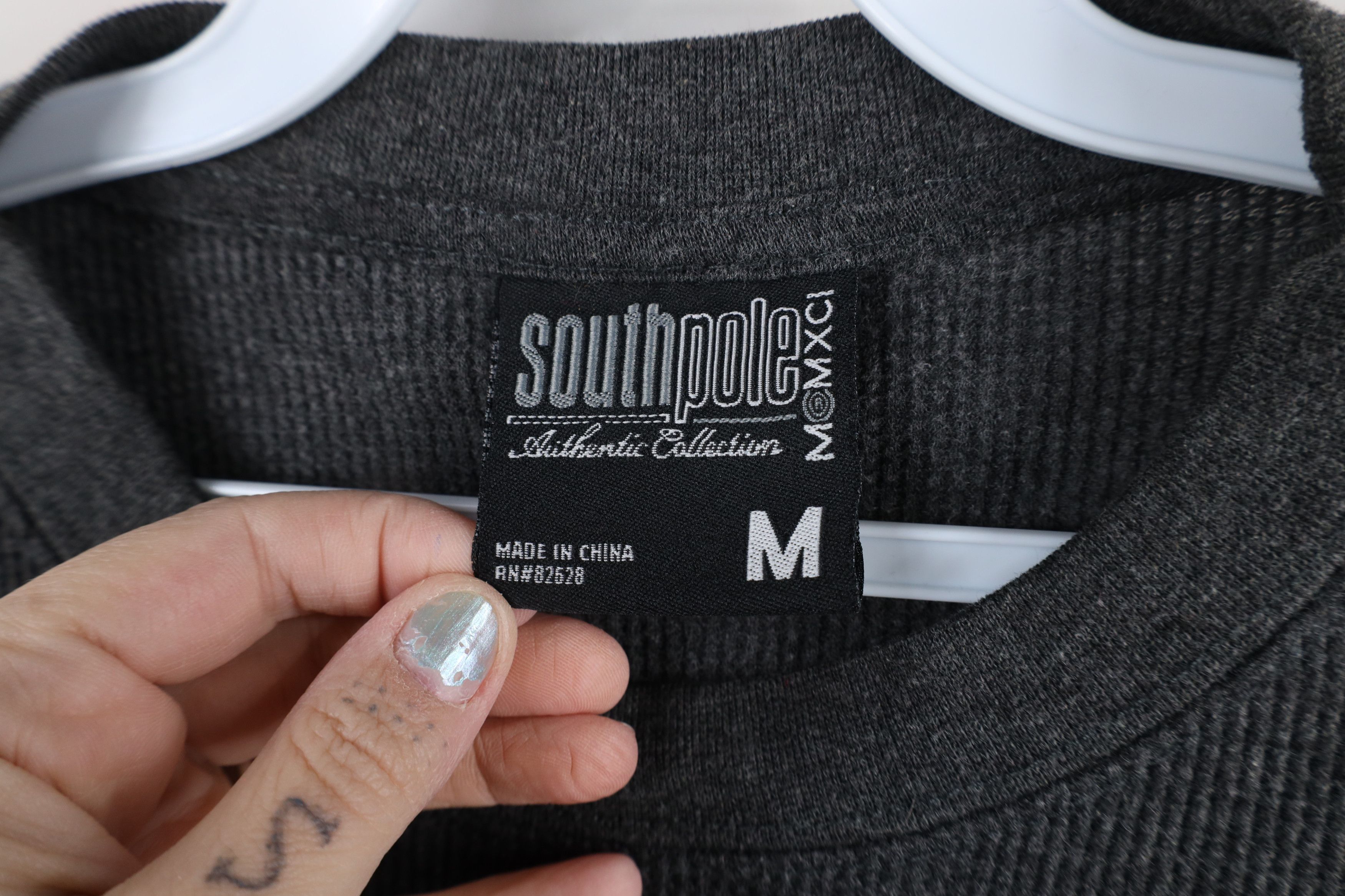 Southpole × Vintage Vintage Southpole Waffle Knit Long Sleeve T-Shirt Gray Size US M / EU 48-50 / 2 - 5 Thumbnail