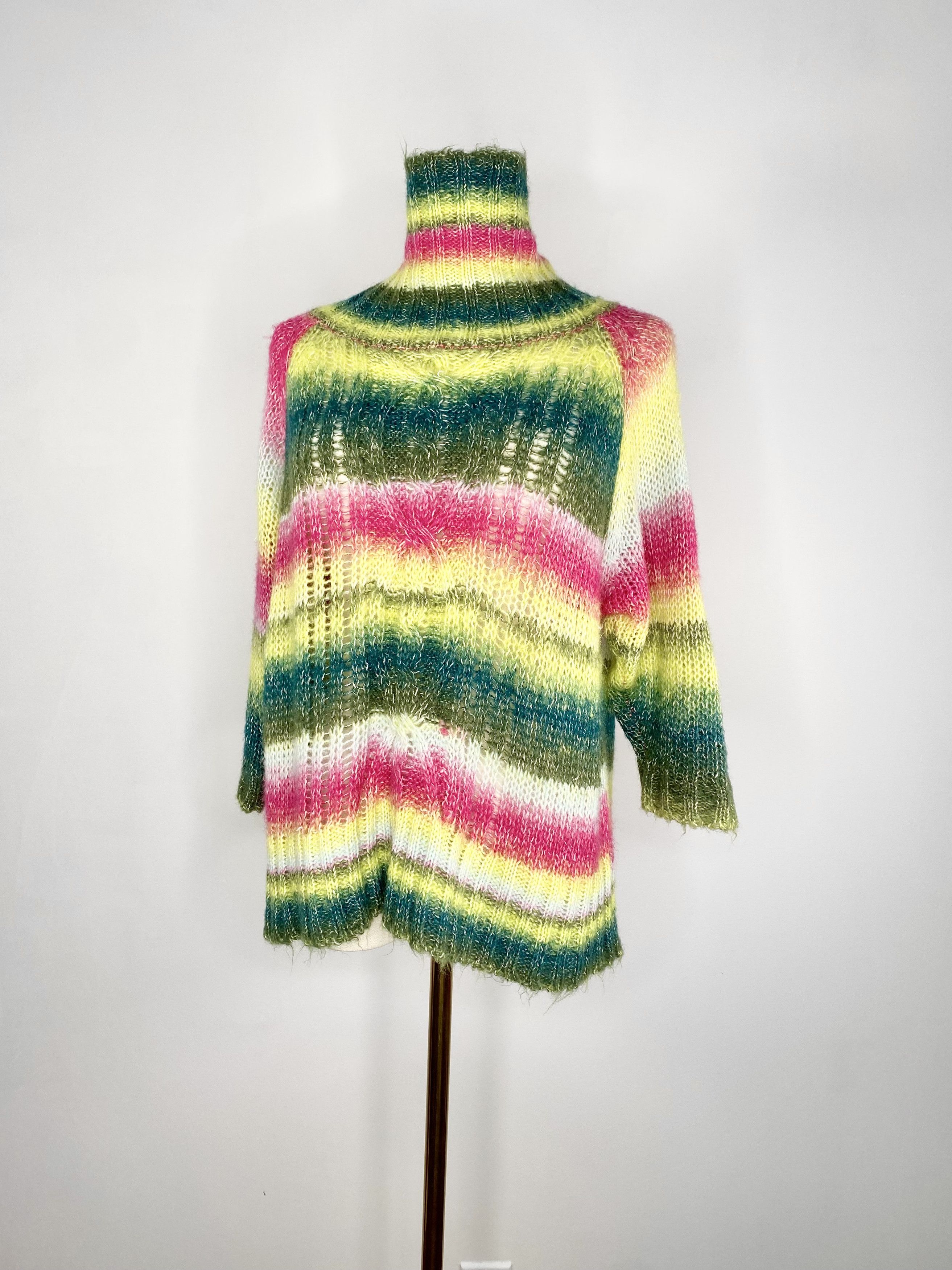 UNIONBAY UnionBay - Pink + green cable knit sweater Size ONE SIZE - 6 Thumbnail