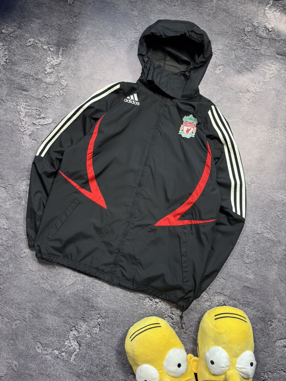 Adidas Vintage Adidas x Liverpool FC 2007/08 Rain Jacket Size US XL / EU 56 / 4 - 1 Thumbnail