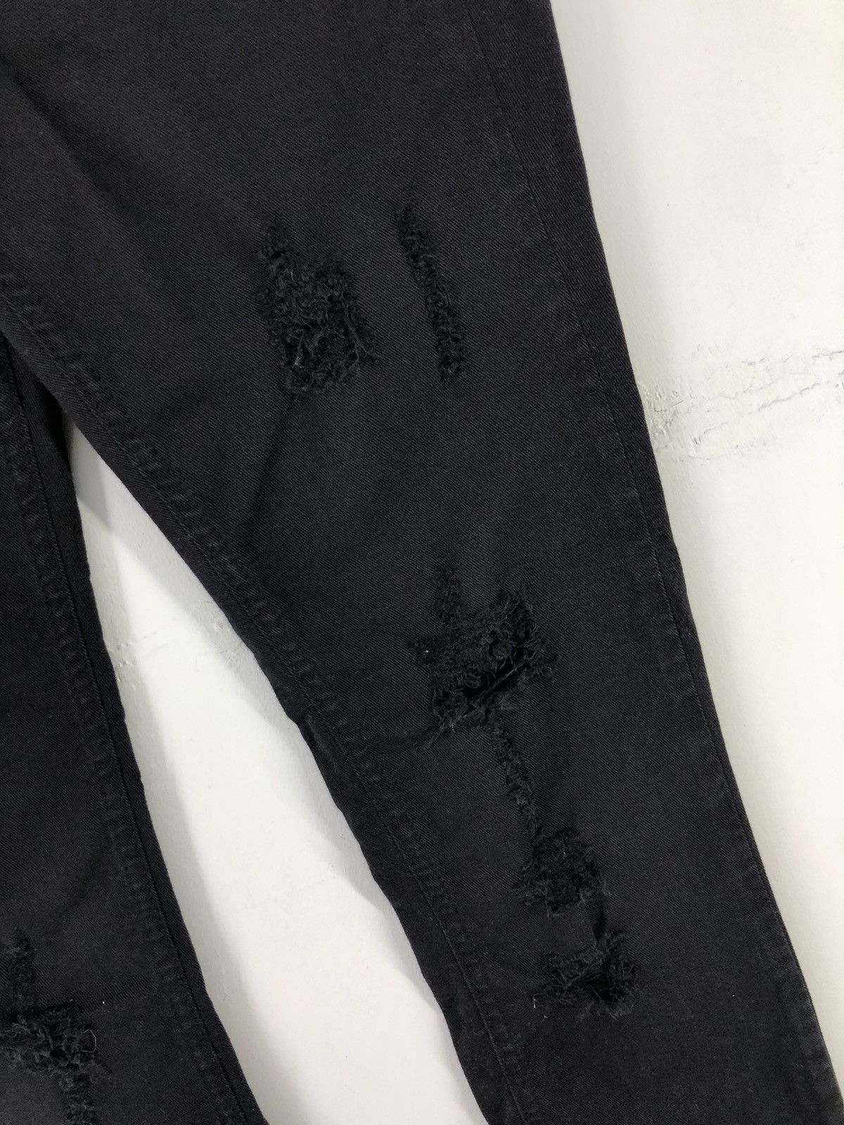 Patrizia Pepe Patrizia Pepe Distressed Black Skinny Jeans Size 26" / US 2 / IT 38 - 10 Thumbnail